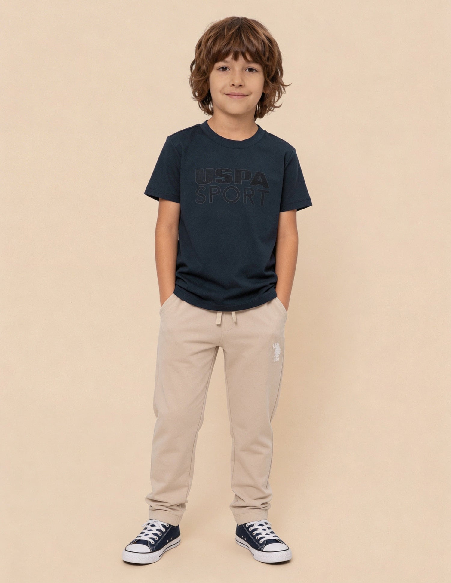 Brand Embellished Regular Fit T-Shirt Teal - U.S. Polo Assn. India | Large