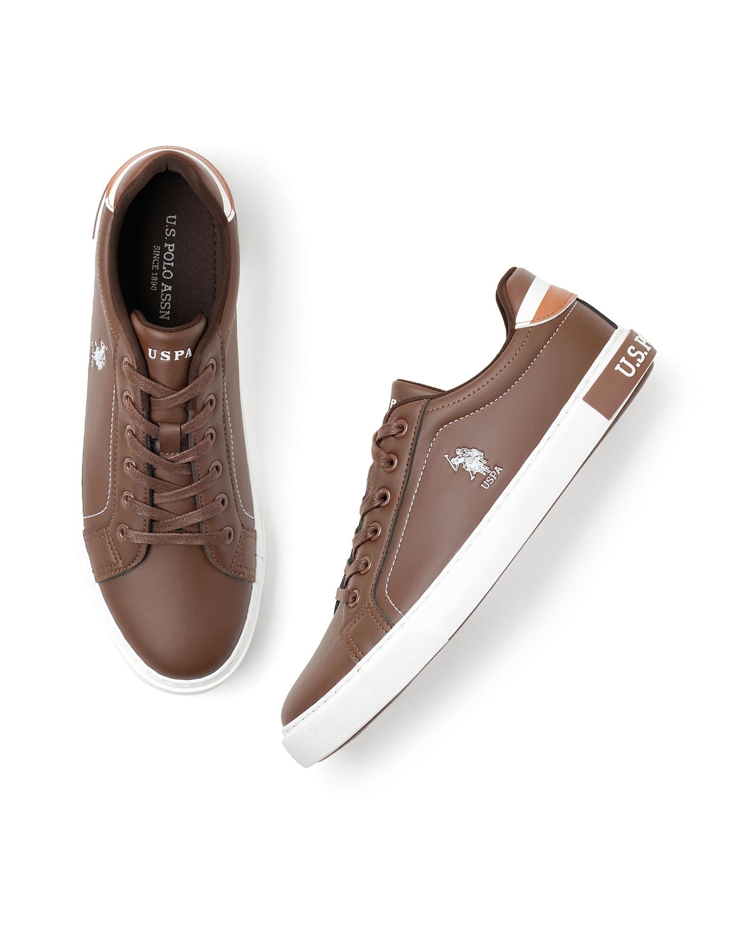 Men Solid Rojas 5.0 Sneakers Brown - U.S. Polo Assn. India | Large