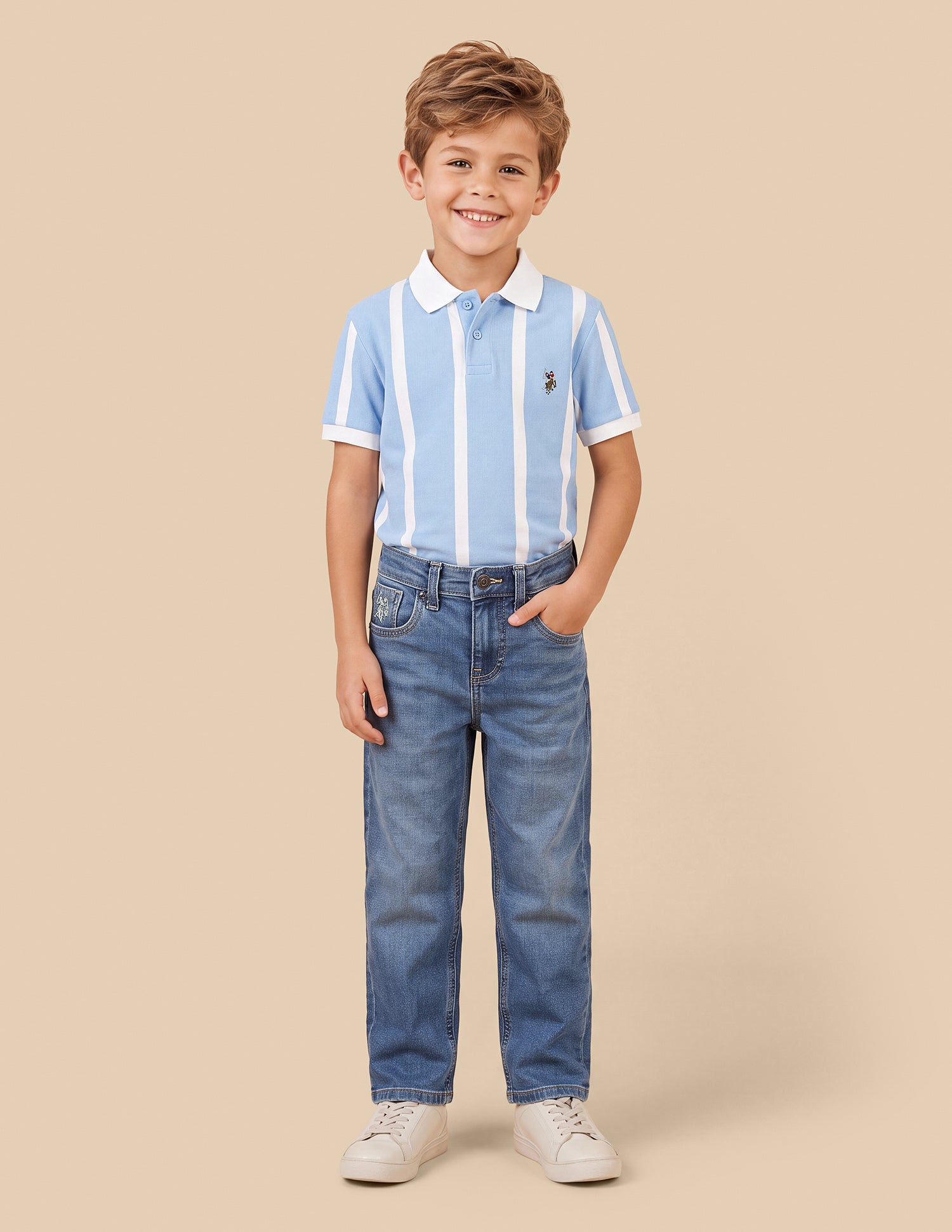 Baggy Fit Blue Jeans Light Blue - U.S. Polo Assn. India | Large