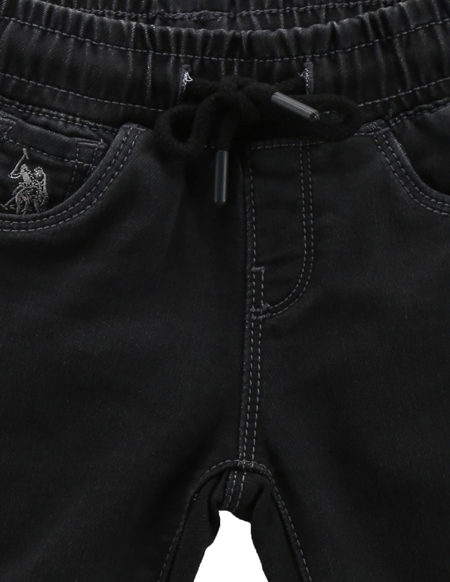 Boys Slim Fit Black Jeans Black - U.S. Polo Assn. India | Large