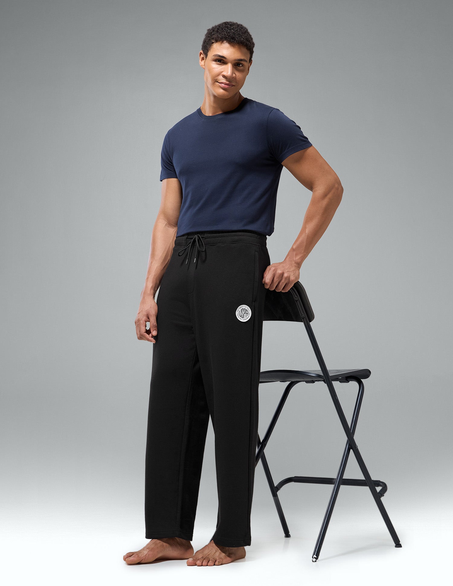 Mid Rise Relaxed Fit OR011 Track Pants Black - U.S. Polo Assn. India | Large