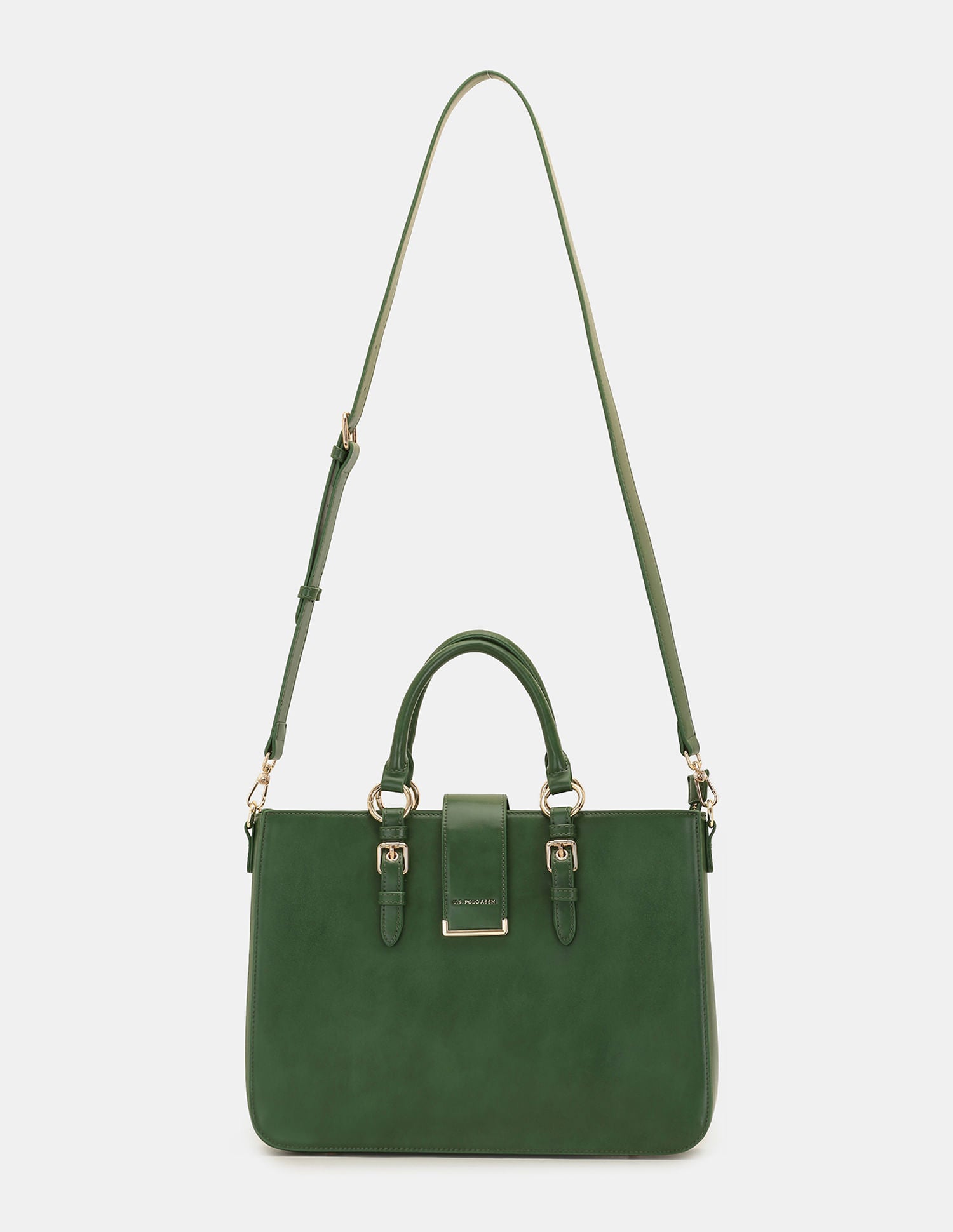 Women Bianca Tote Bag with Two Handles Green - U.S. POLO ASSN. | Large