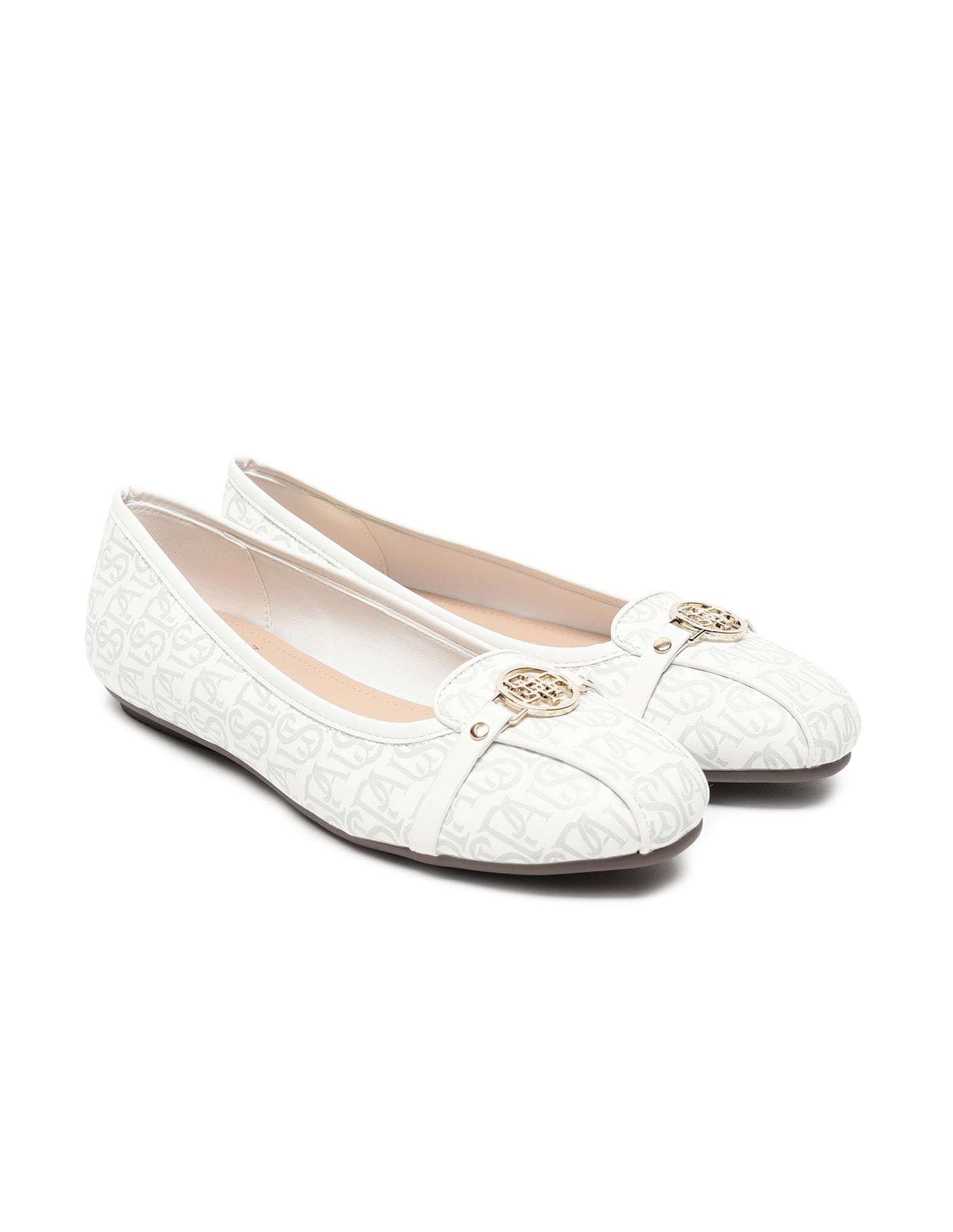 Brand Print Alina 2.0 Ballerinas White - U.S. Polo Assn. India | Large