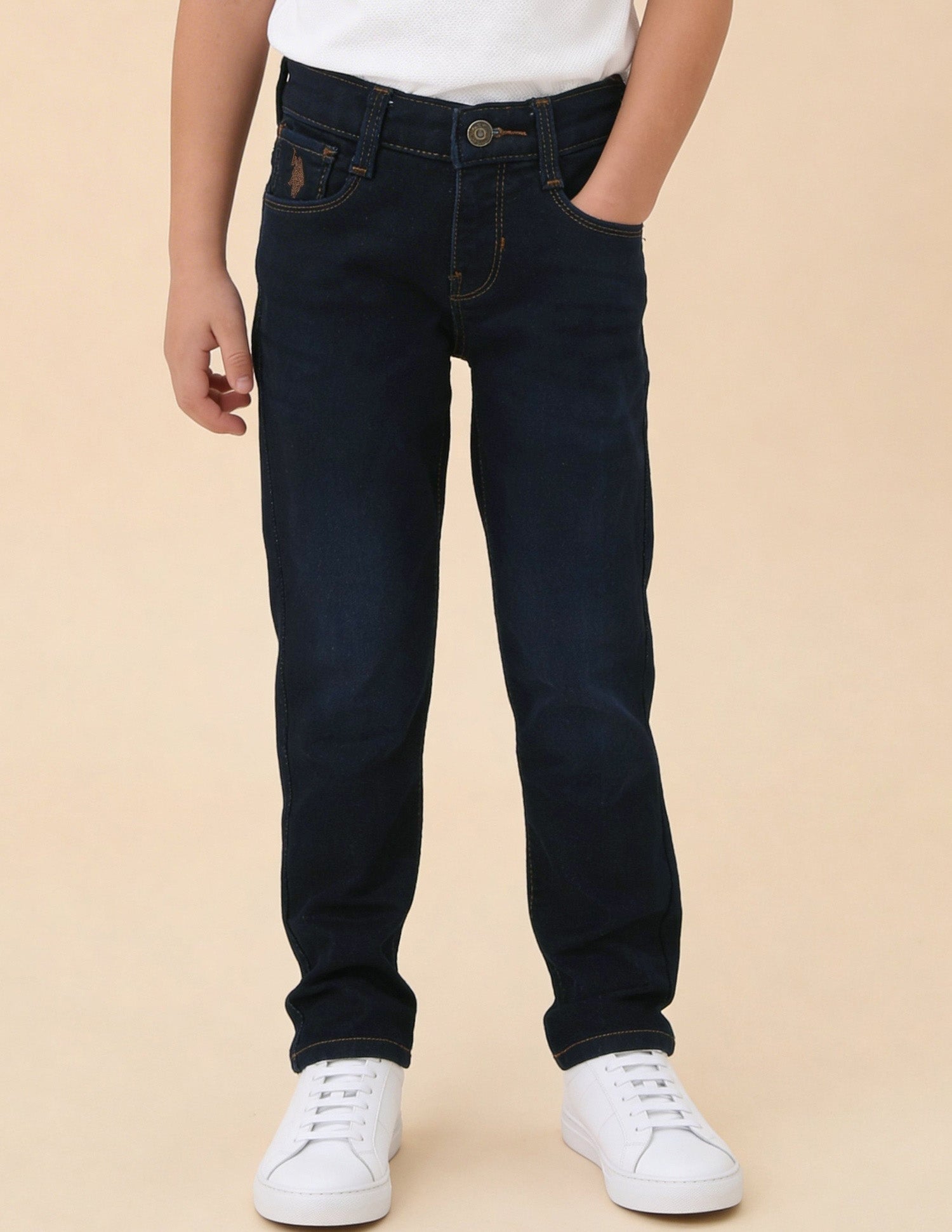 Slim Fit Mid Rise Jeans Dark Blue - U.S. Polo Assn. India | Large