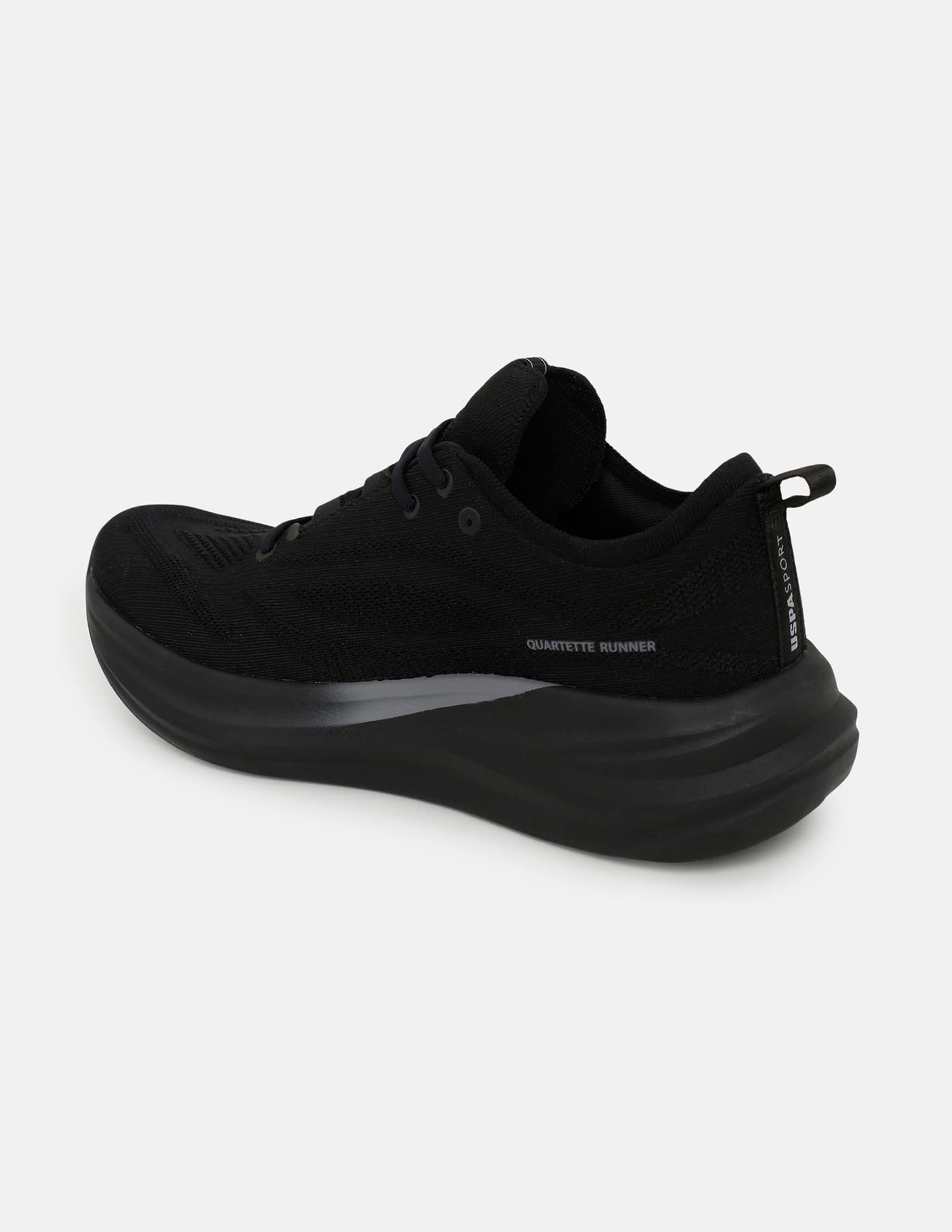 Quarette Runner Lace-Ups Running Shoes Black - U.S. Polo Assn. India | Large