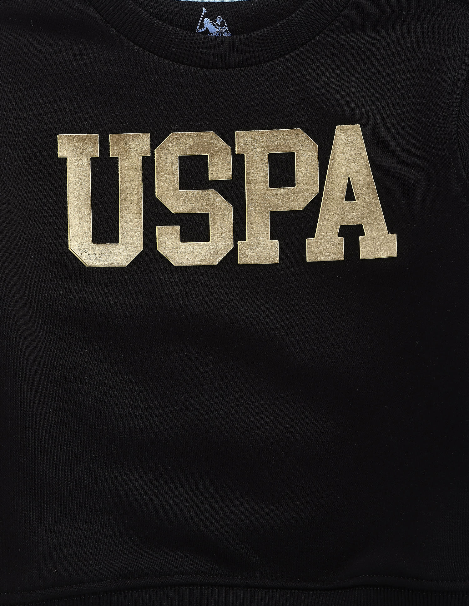 Boys Brand Print Sweatshirt Black - U.S. POLO ASSN. | Large