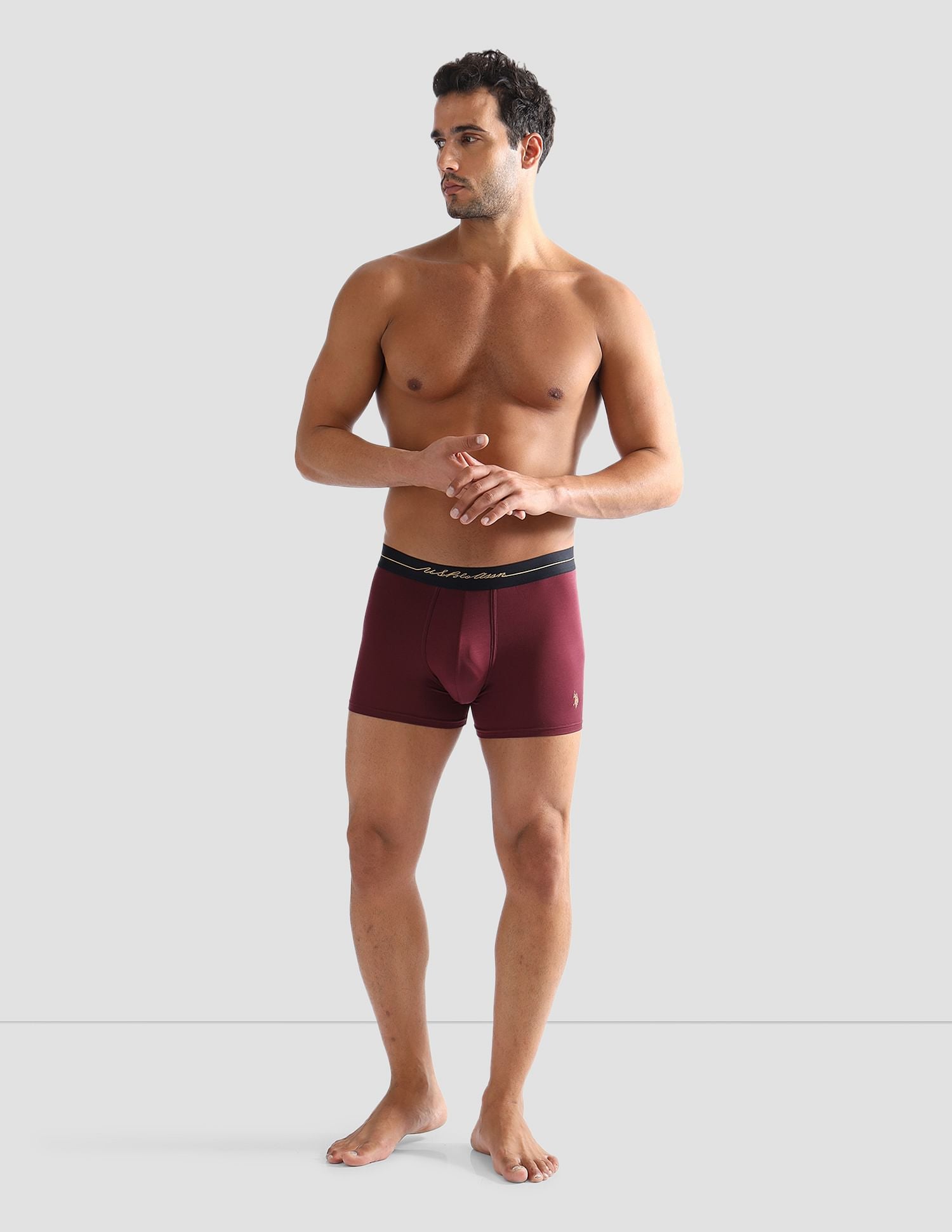 Anti Microbial Solid PT004 Trunks - Pack of 1 Port Royal - U.S. POLO ASSN. | Large