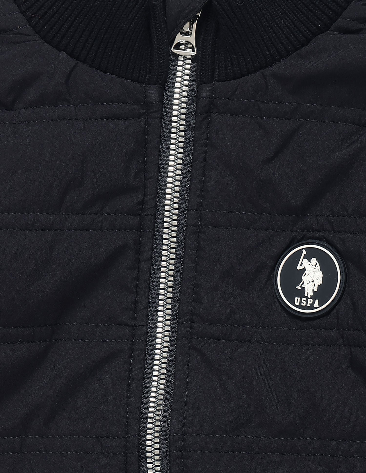 Boys High Neck Knitted Jacket Navy - U.S. POLO ASSN. | Large