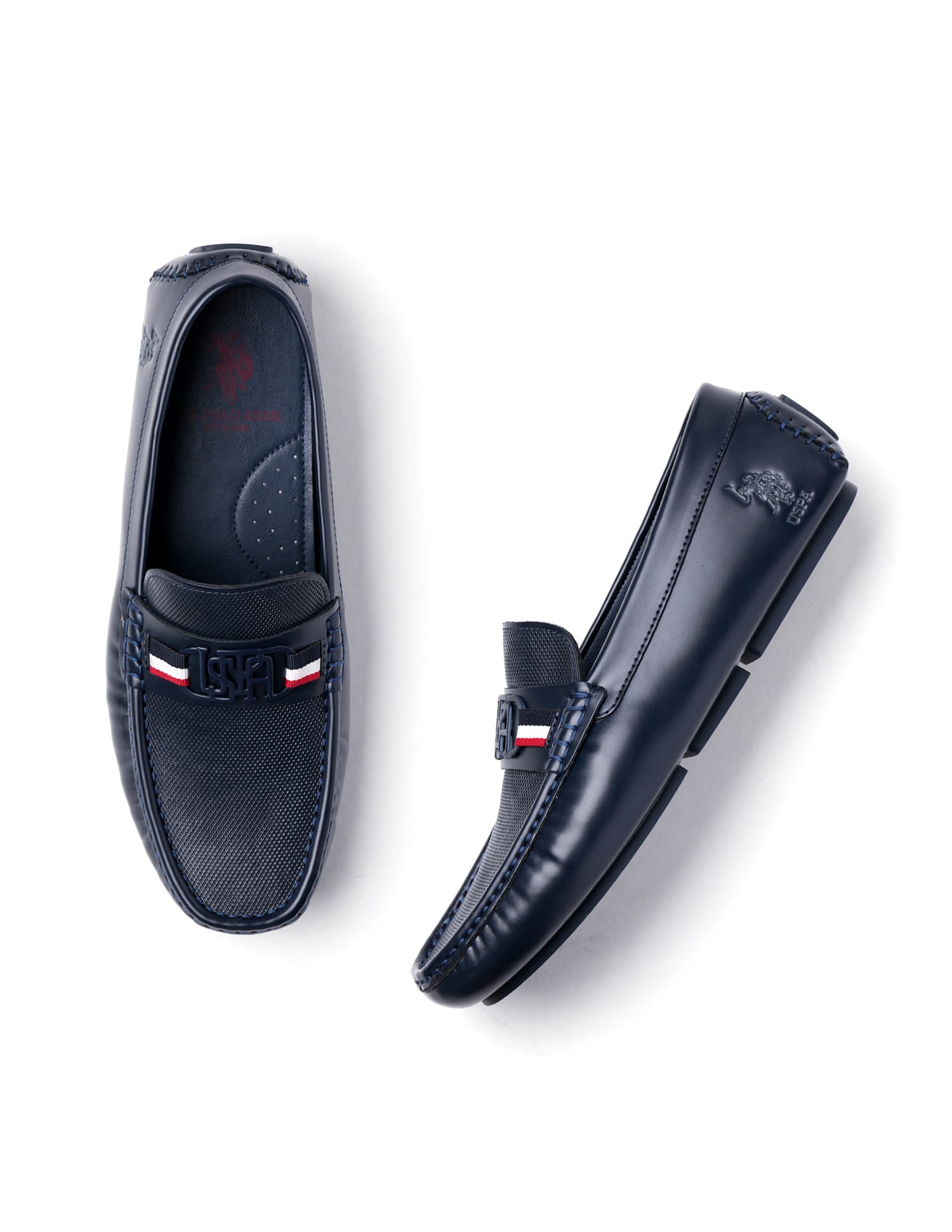 Men Anton Textured Loafer Navy - U.S. Polo Assn. India | Large