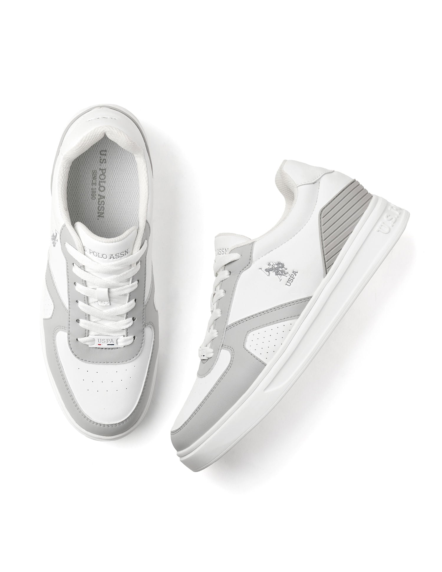 Men Nebo Colourblocked Sneakers Grey - U.S. POLO ASSN. | Large