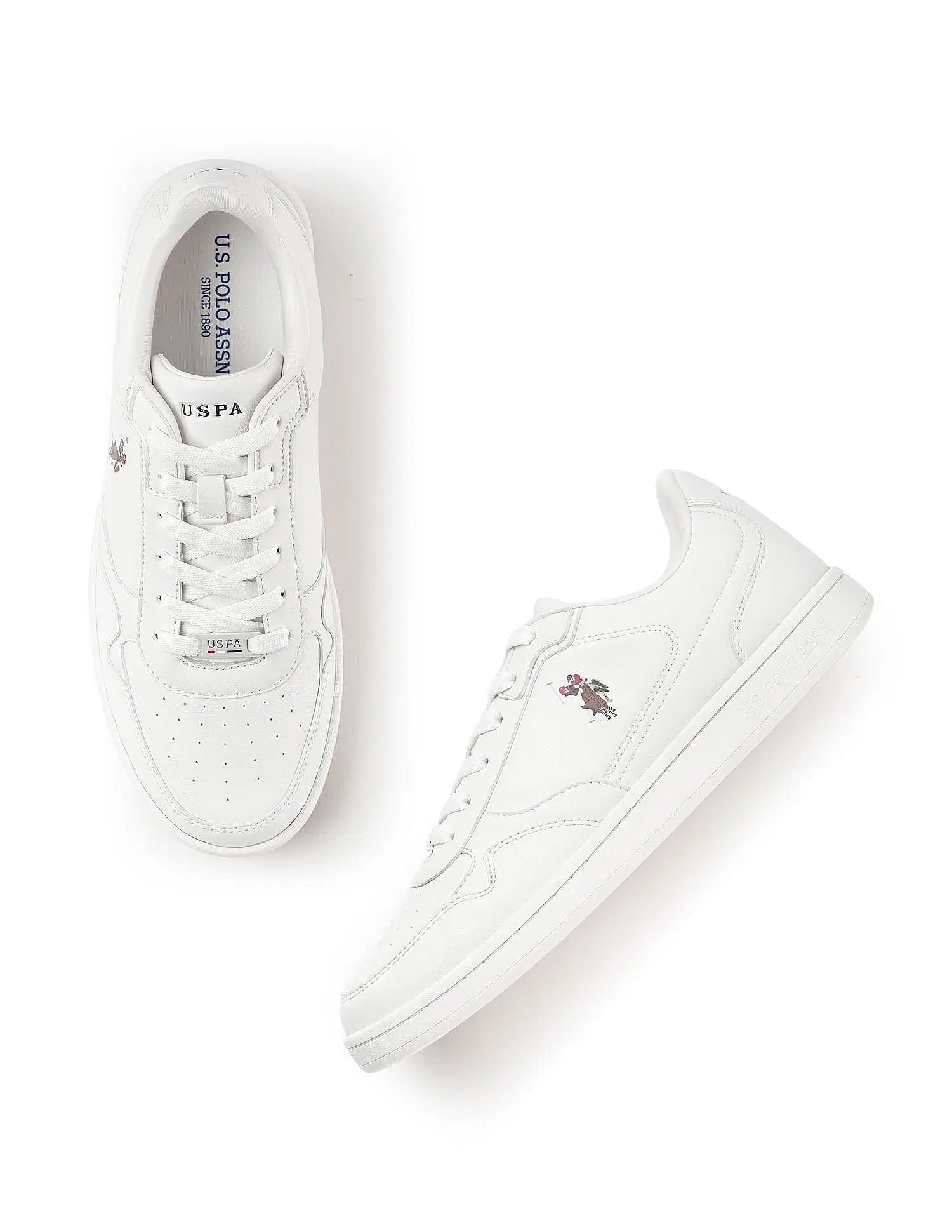 Men Haiman 2.0 Solid Sneakers White - U.S. POLO ASSN. | Large