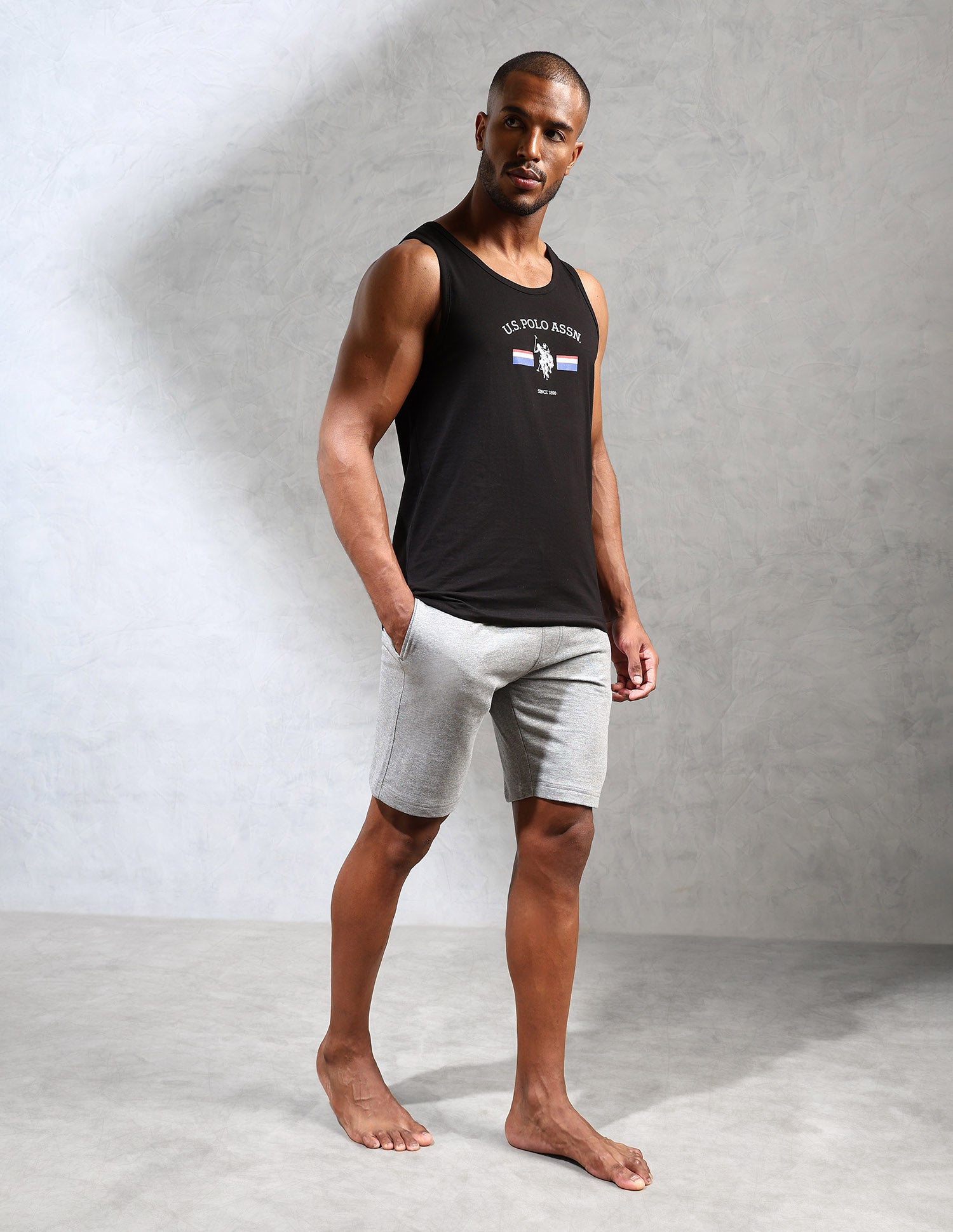 Brand Print Comfort Fit OEV02 Vest - Pack Of 1 Black - U.S. POLO ASSN. | Large