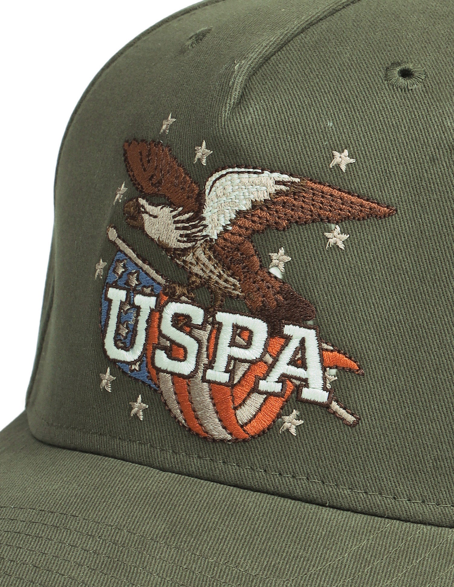 Brand Embroidered Twill Cap Olive - U.S. Polo Assn. India | Large