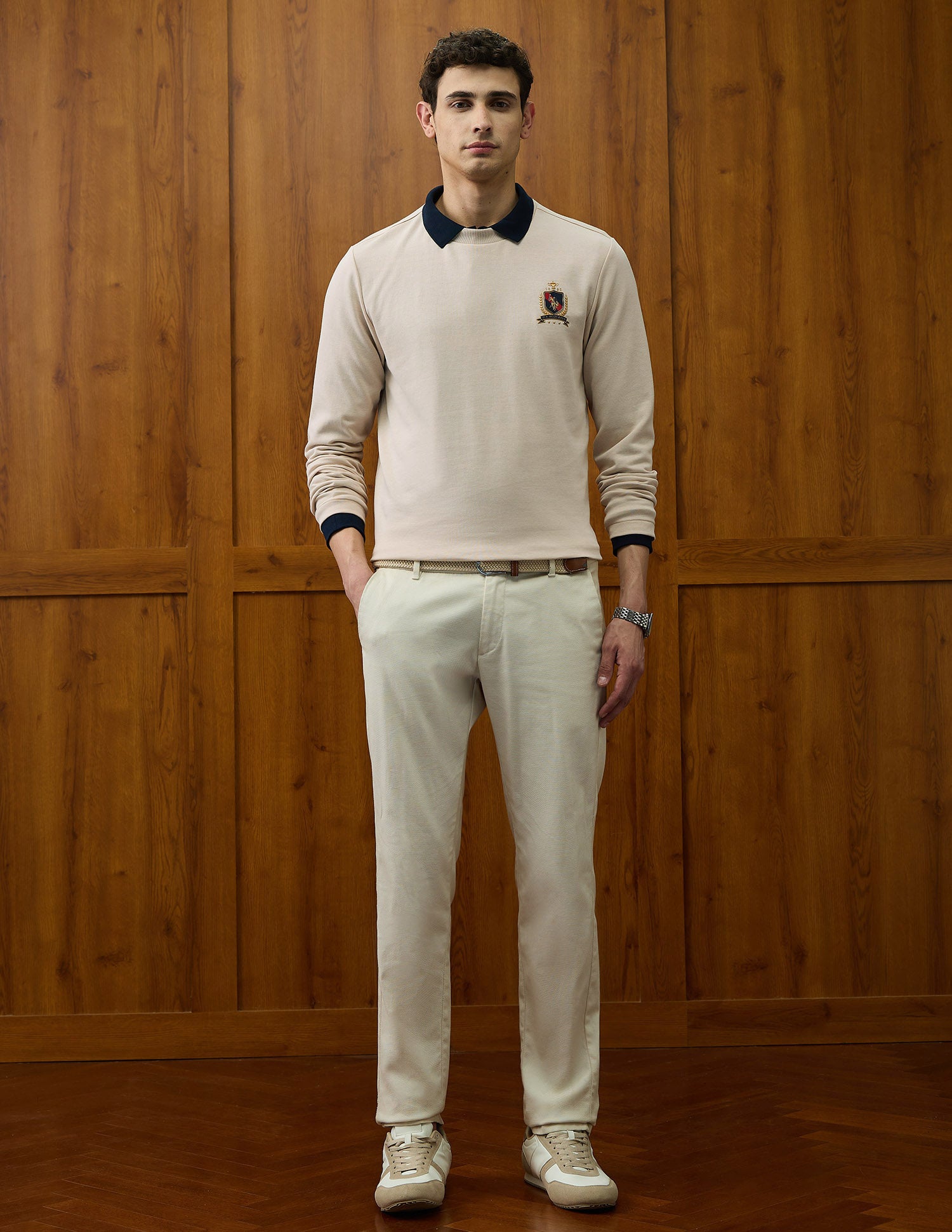 Solid Varsity Theatre T-Shirt Beige - U.S. POLO ASSN. | Large