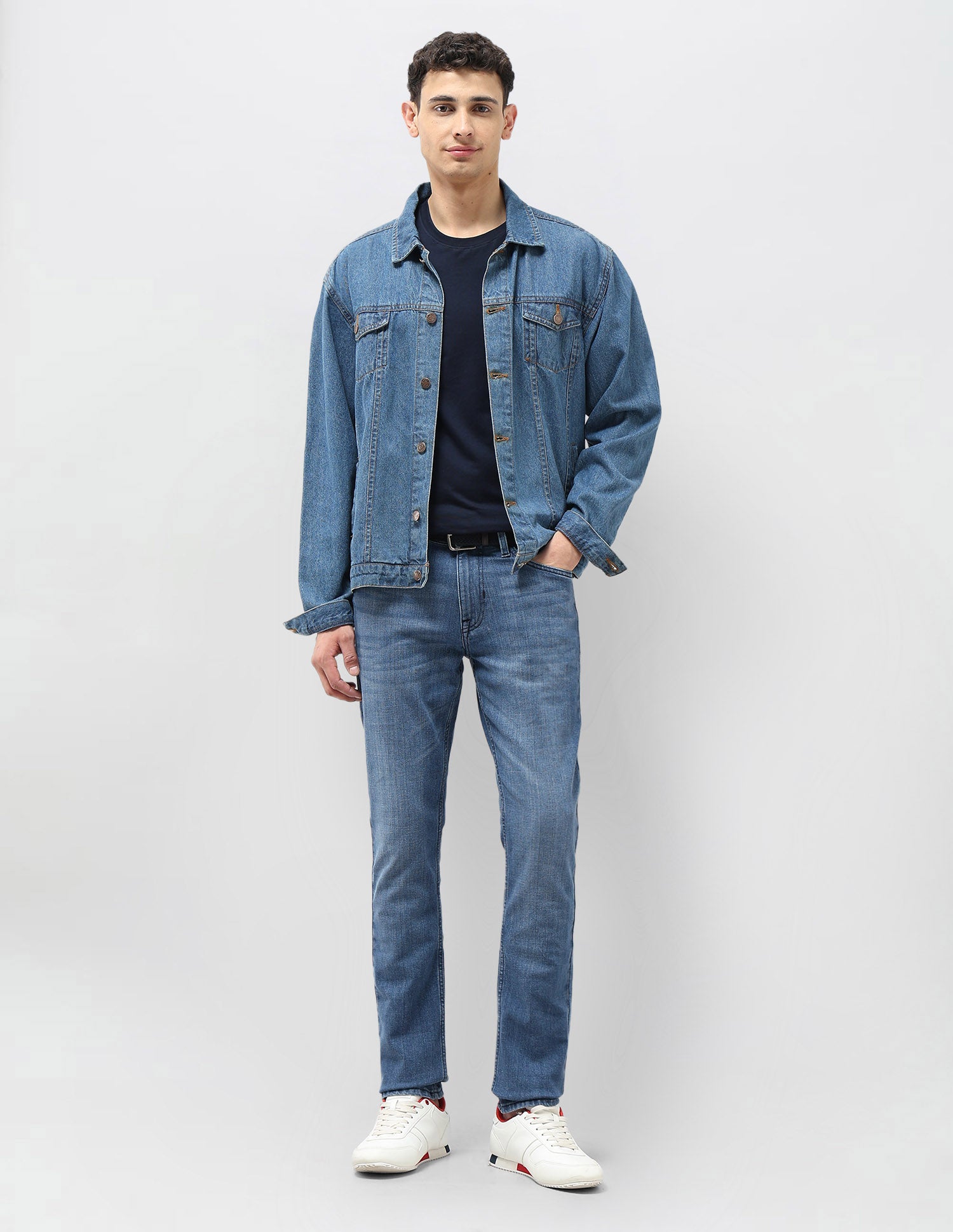 Brandon Slim Tapered Fit Whiskered Jeans Indigo - U.S. POLO ASSN. | Large