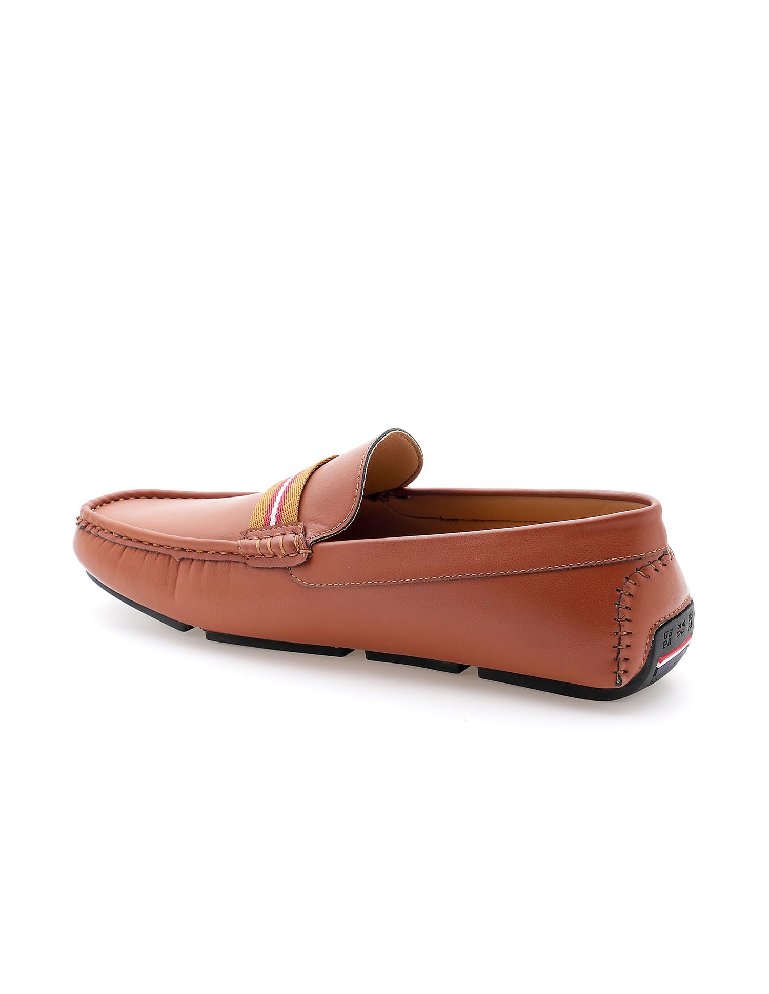 Men Stripe Tape Bickford 4.0 Slip On Shoes Tan - U.S. Polo Assn. India | Large
