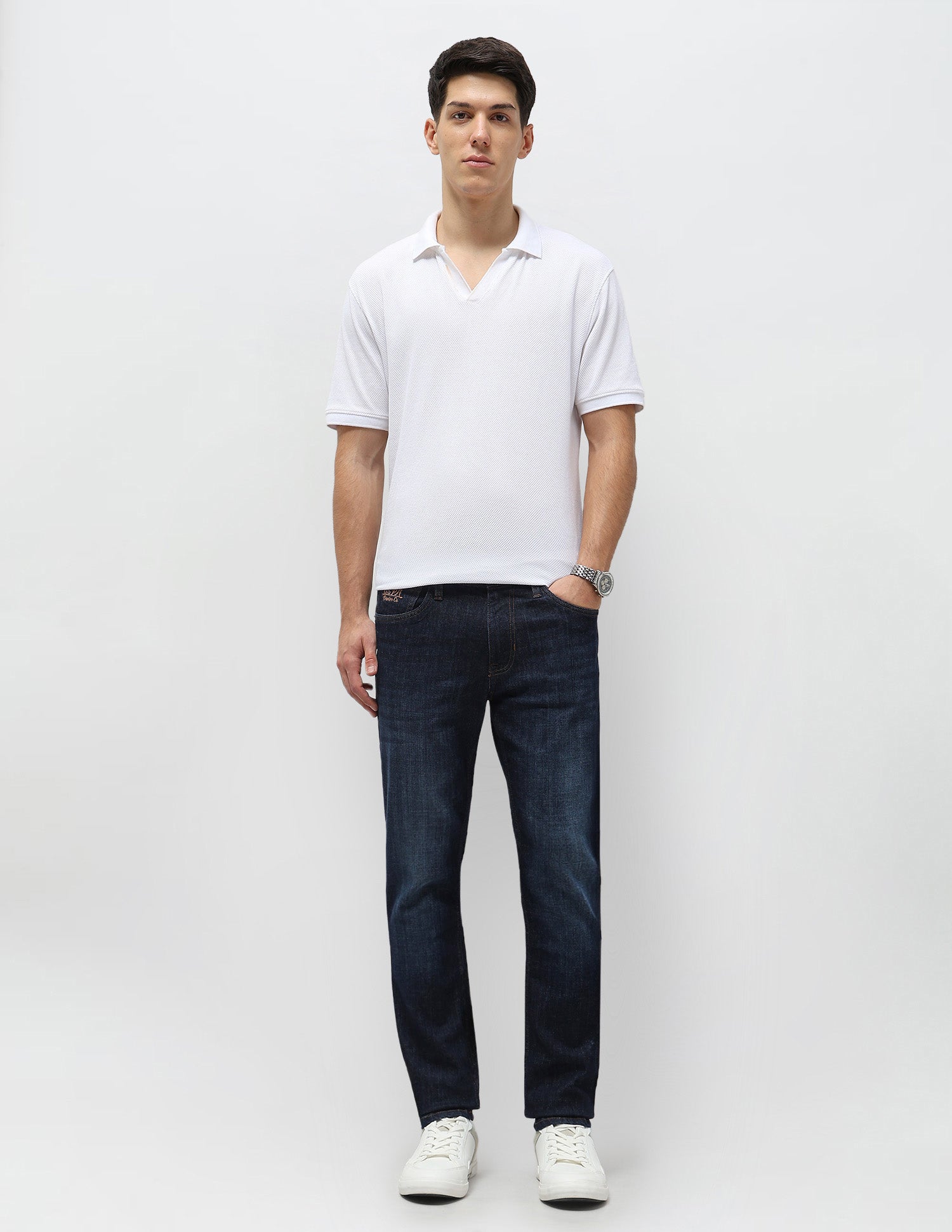 Brandon Slim Tapered Fit Blue Jeans Indigo - U.S. POLO ASSN. | Large