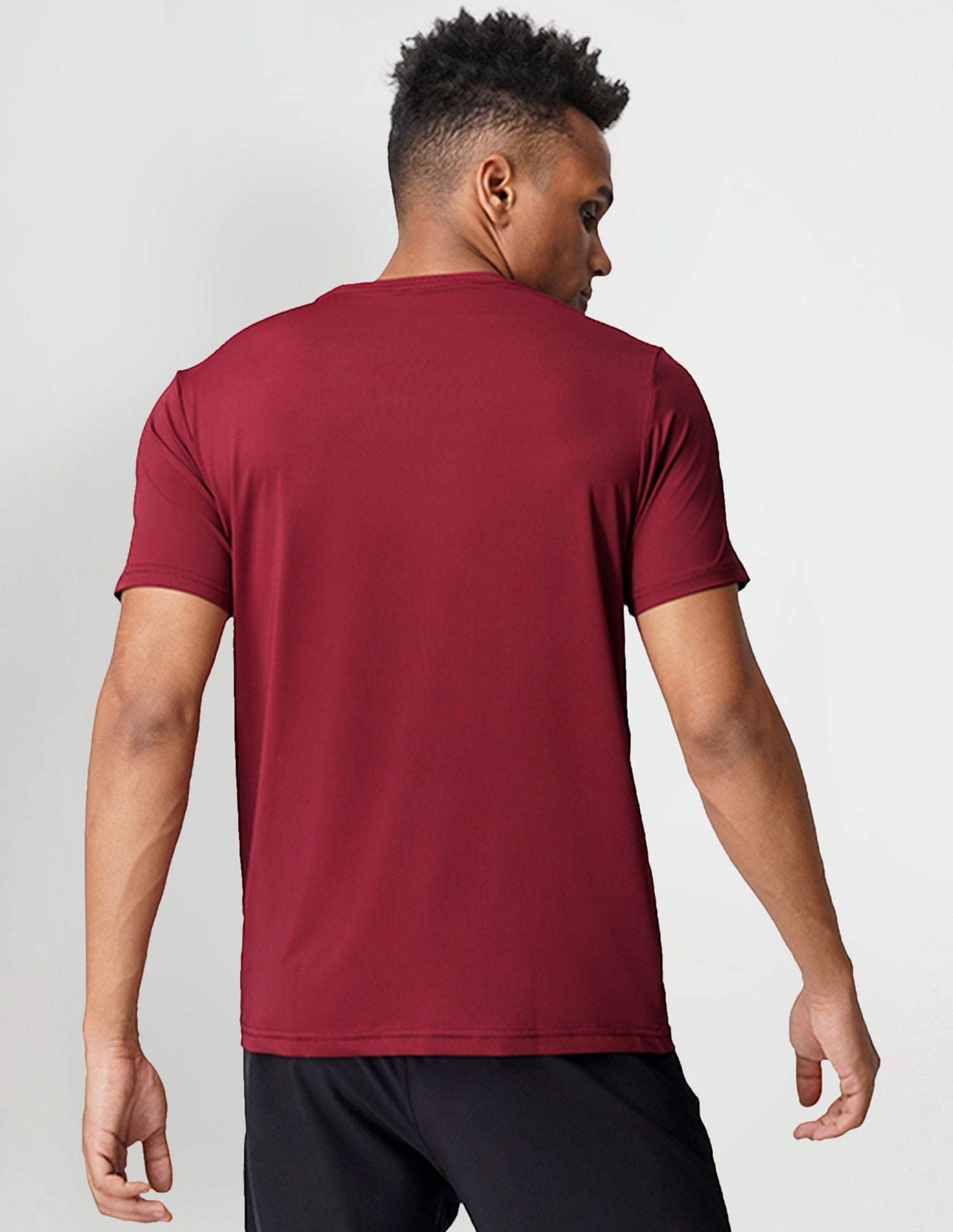 Brand Stripe Crew Neck I714 Lounge T-Shirt - Pack Of 1 Maroon - U.S. POLO ASSN. | Large