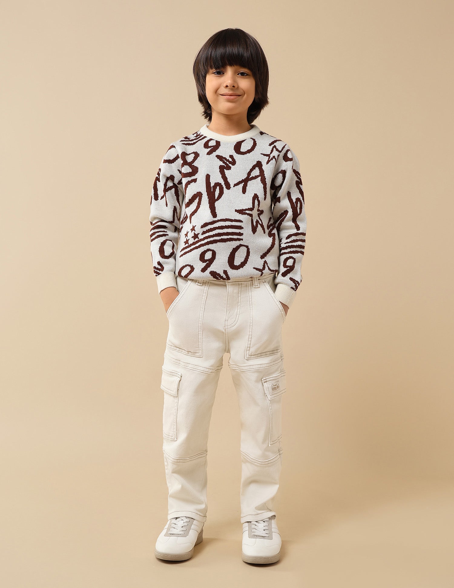 Boys Relaxed Fit Mid Rise Jeans White - U.S. POLO ASSN. | Large