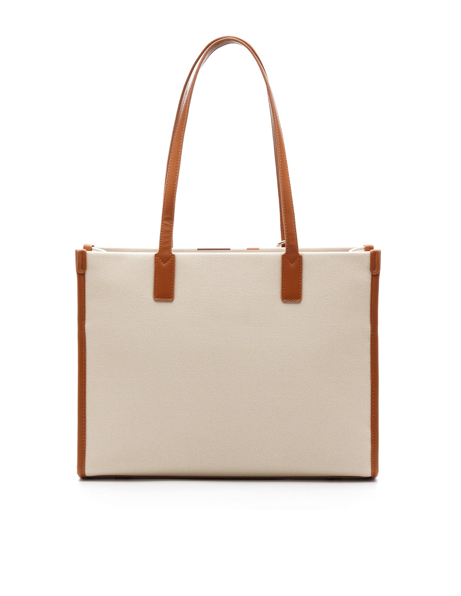 Valour Striped Tote Bag Tan - U.S. Polo Assn. India | Large