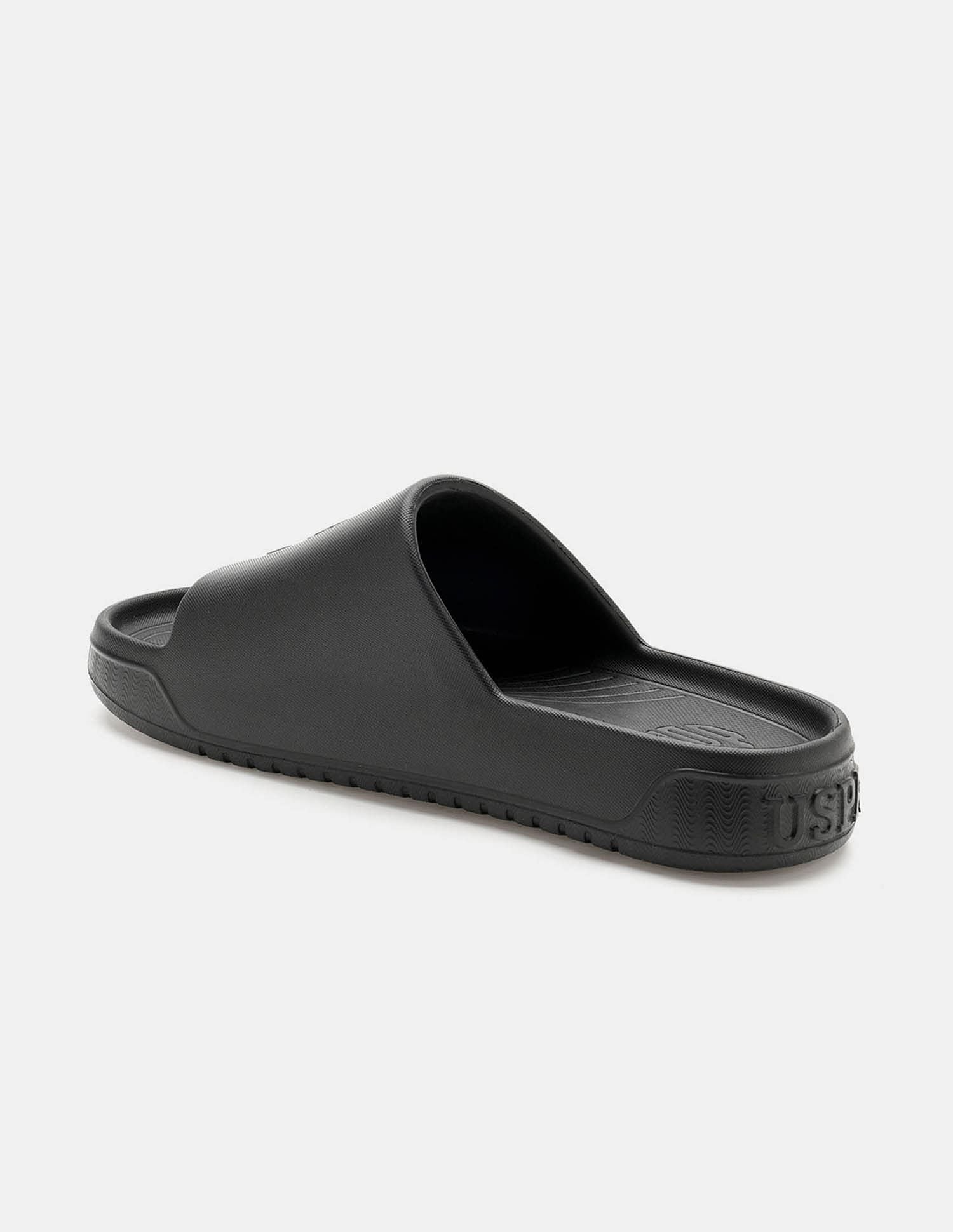 Men Palmer Open Toe Slippers Black - U.S. POLO ASSN. | Large