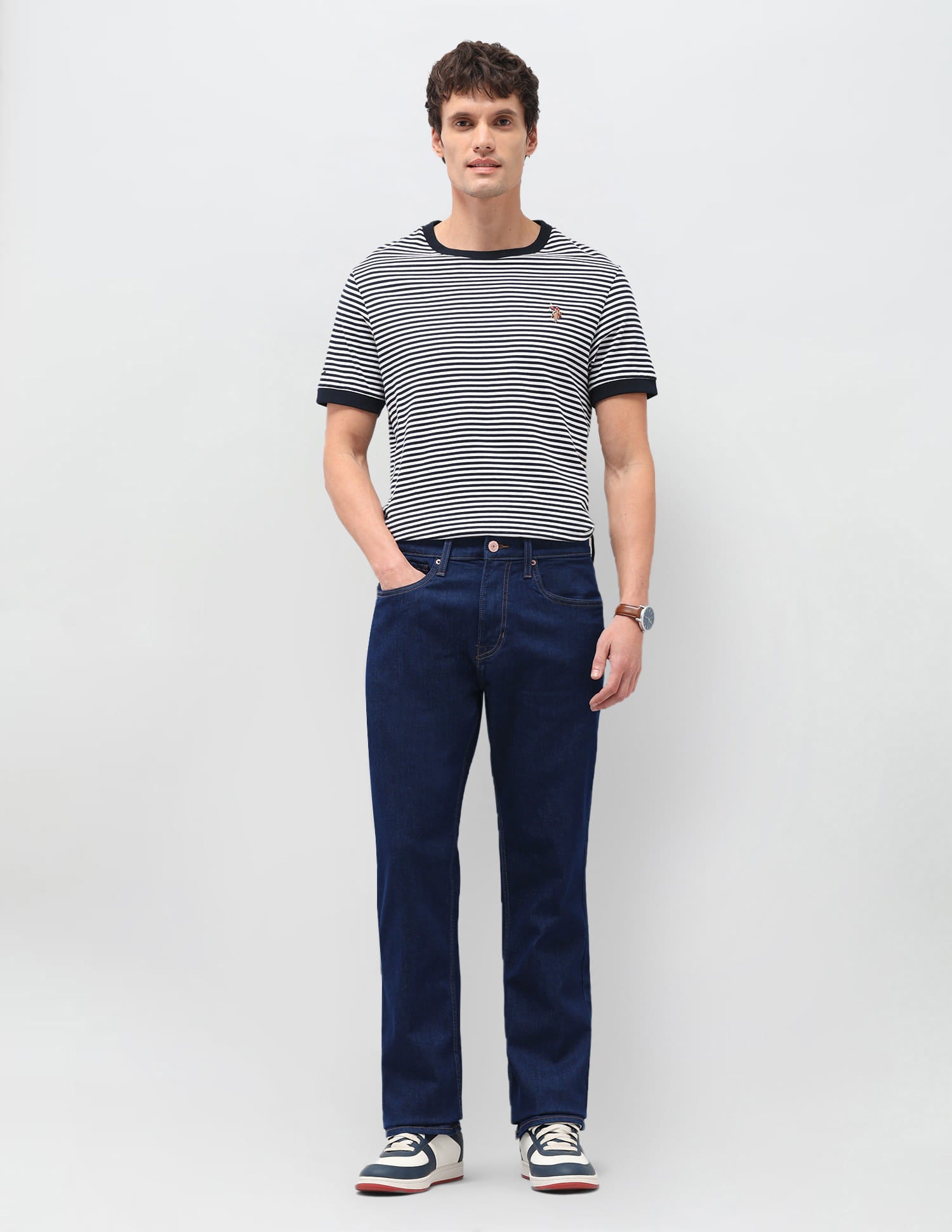 Solid Bootcut Jeans Blue - U.S. Polo Assn. India | Large
