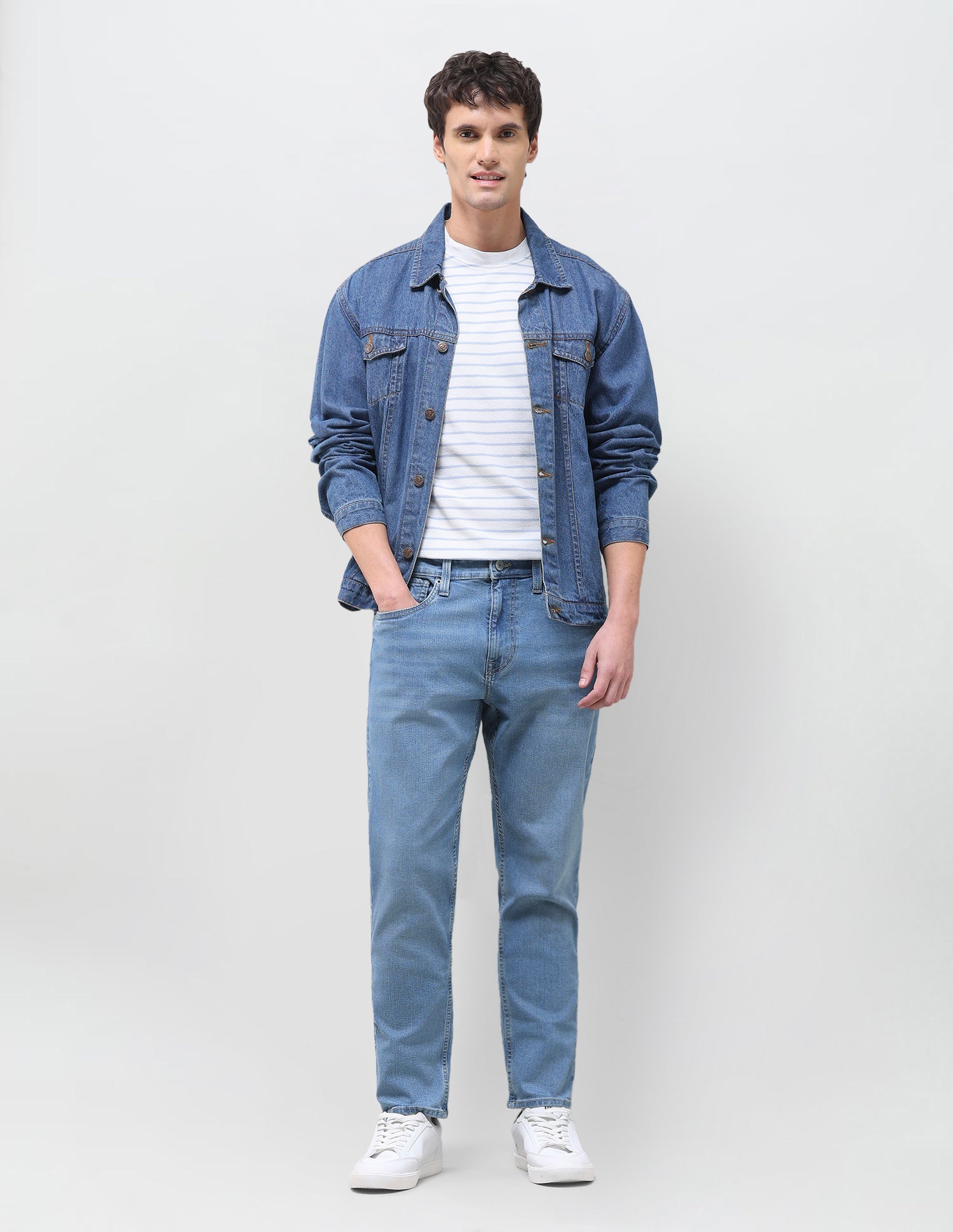 Cole Comfort Cropped Fit Blue Jeans Light Indigo - U.S. Polo Assn. India | Large