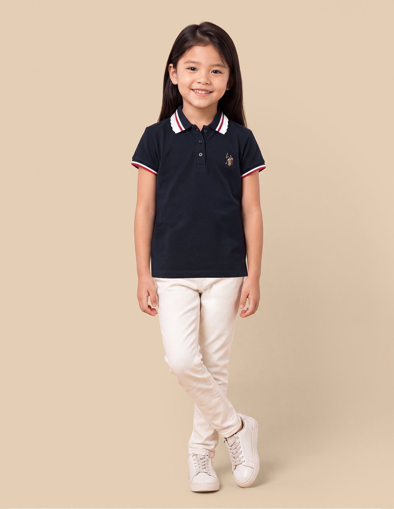 Solid Relaxed Fit Polo Shirt Navy - U.S. Polo Assn. India | Large