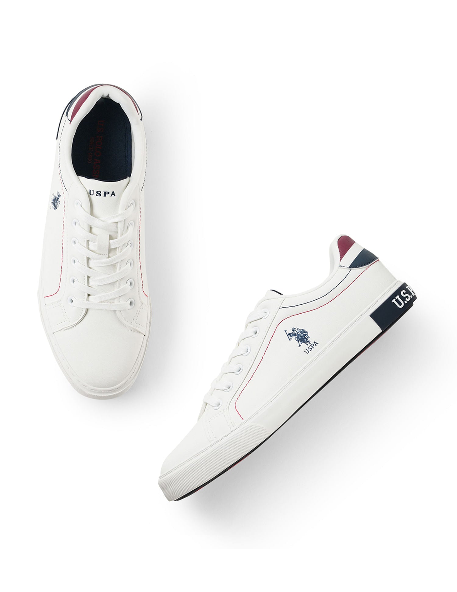 Men Solid Rojas 4.0 Sneakers White - U.S. POLO ASSN. | Large