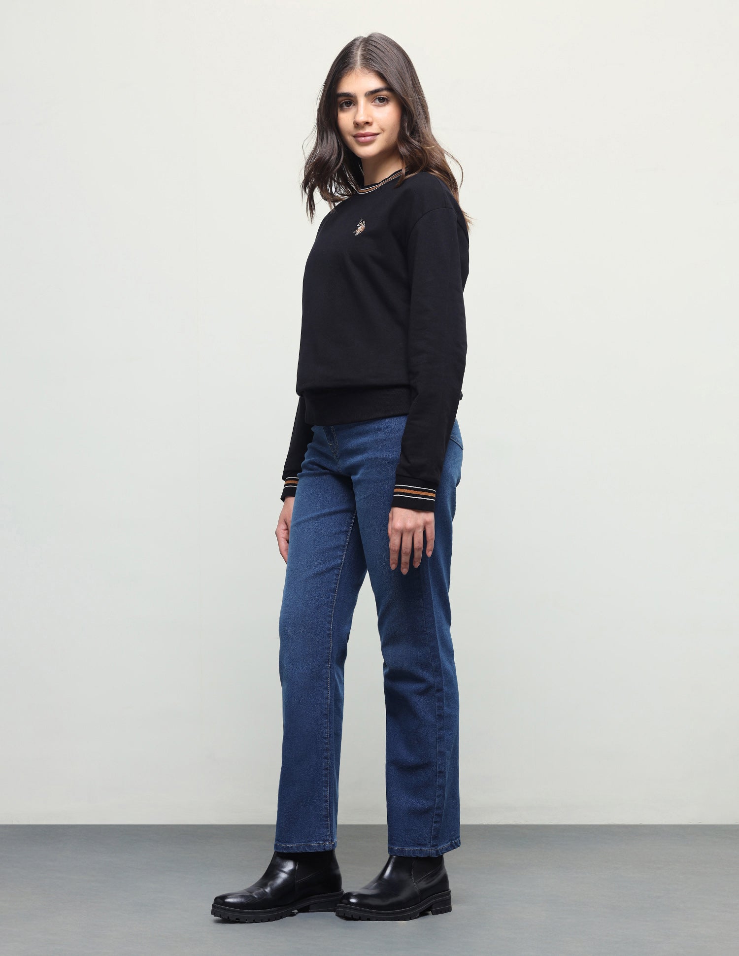 Straight Fit Blue Jeans Dark Blue - U.S. Polo Assn. India | Large
