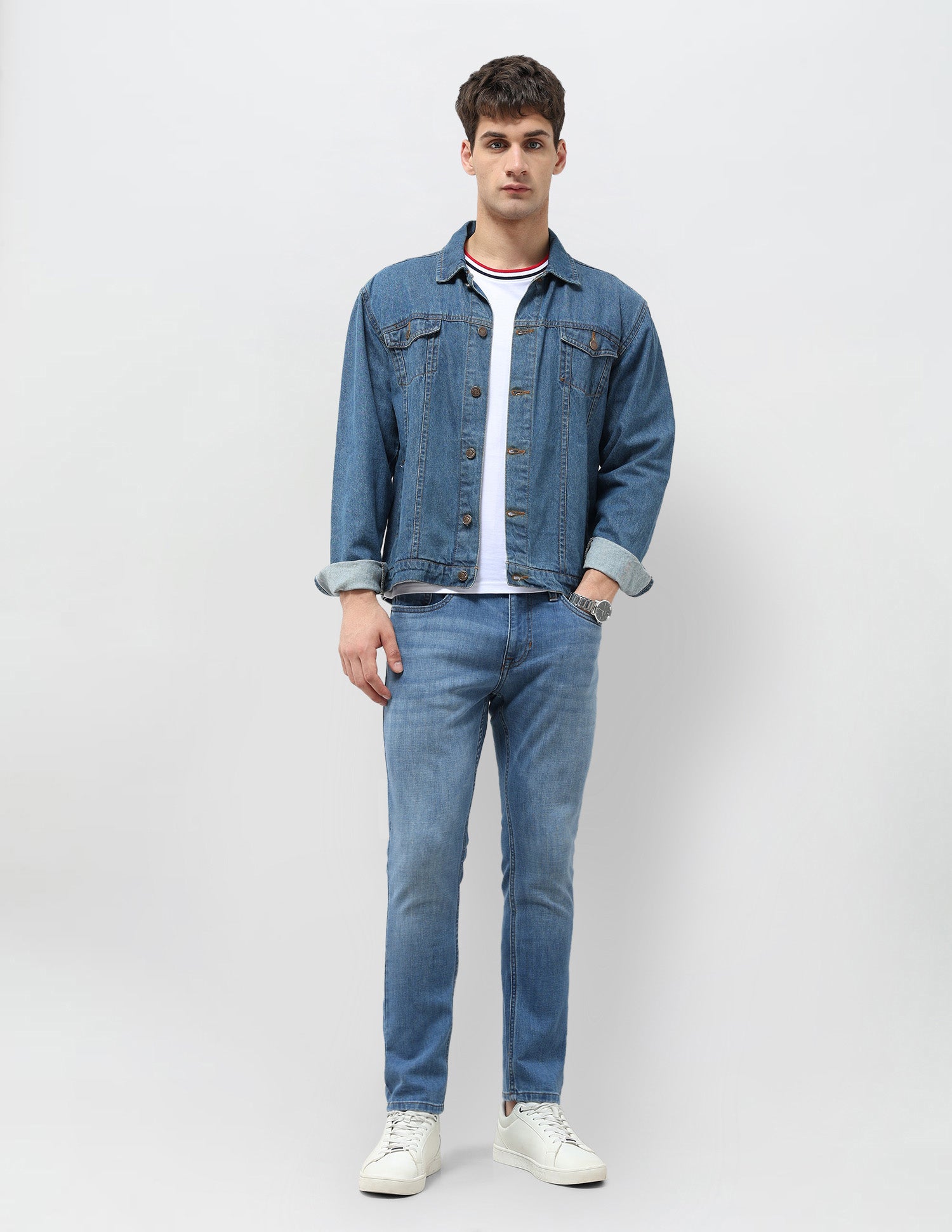 Henry Tapered Fit Whiskered Jeans Med Blue - U.S. POLO ASSN. | Large