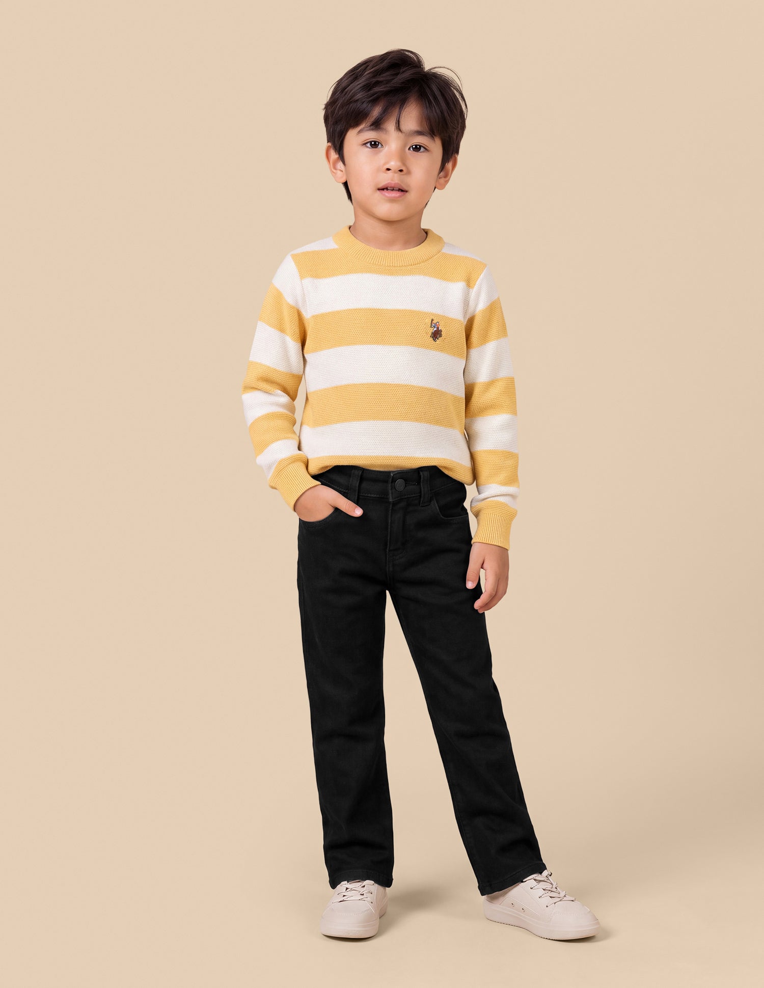 Connor Bootcut Fit Black Jeans Black - U.S. Polo Assn. India | Large