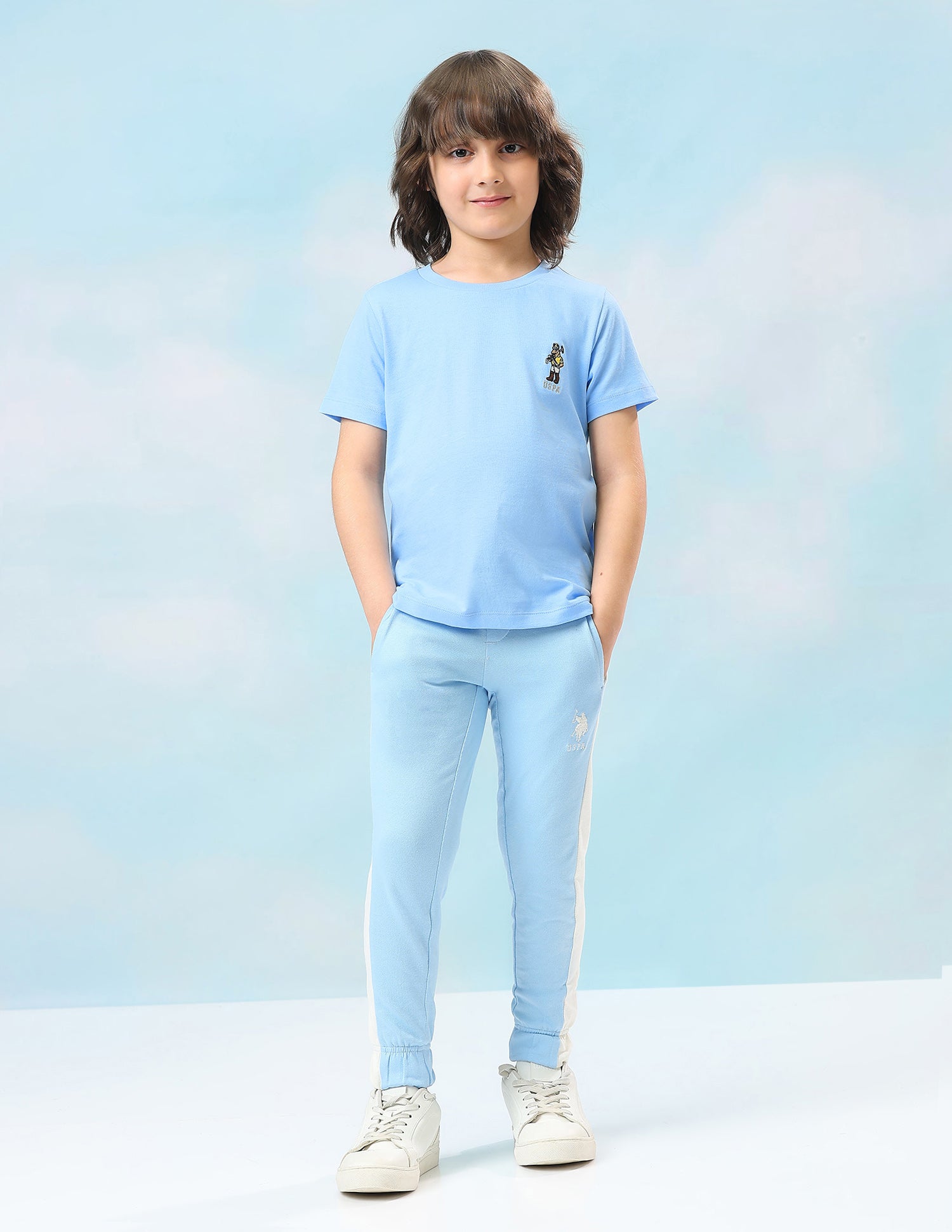 Solid Regular Fit T-Shirt Blue - U.S. Polo Assn. India | Large