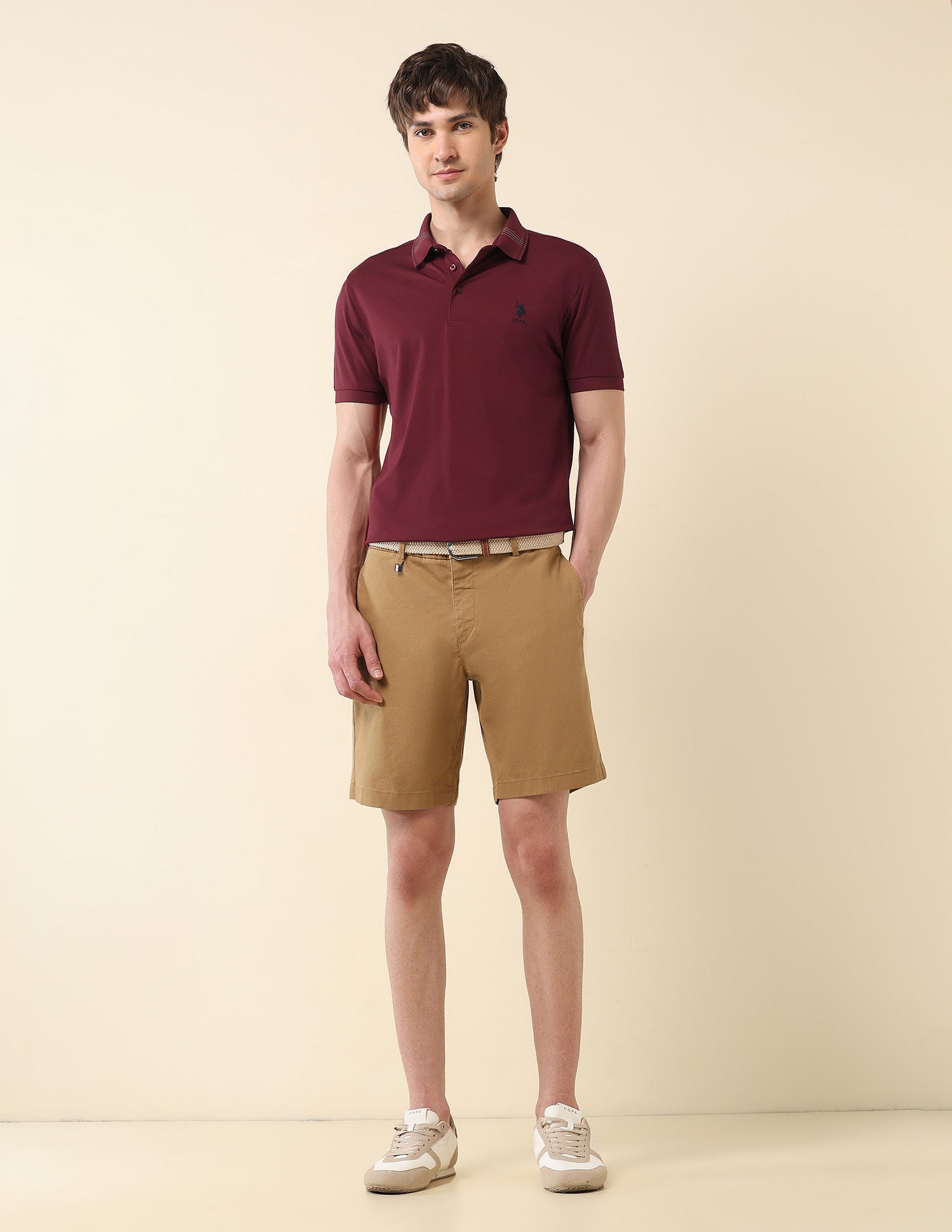 Solid Gentlemans Club Polo Shirt Maroon - U.S. Polo Assn. India | Large