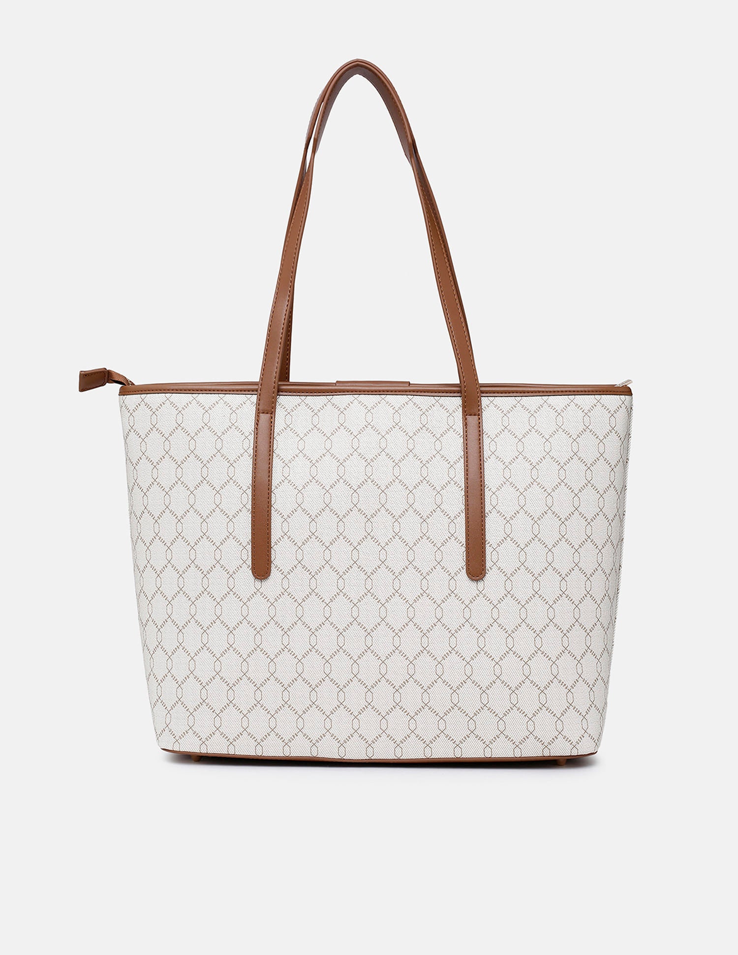 Cami Monogram Tote Bag Beige - U.S. Polo Assn. India | Large