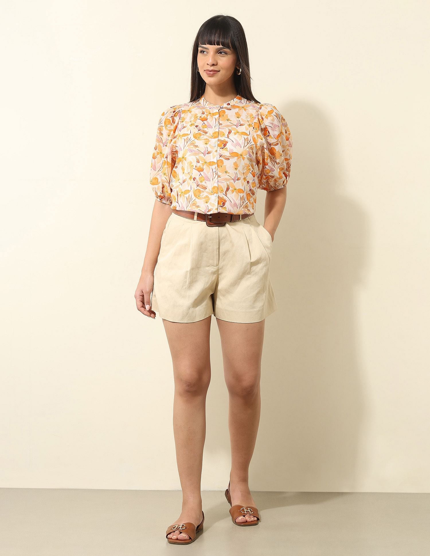 Floral Printed Top Multi - U.S. Polo Assn. India | Large
