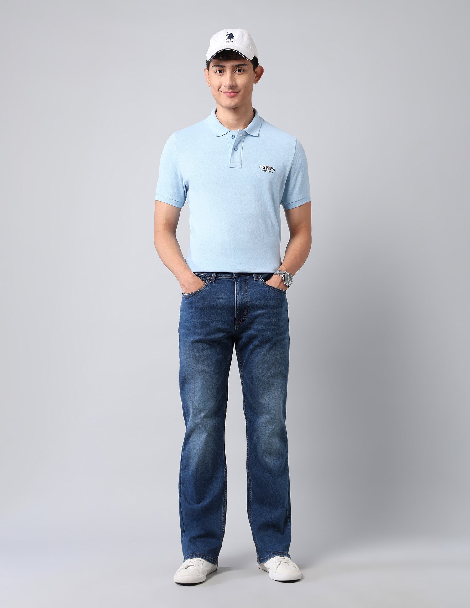 Connor Bootcut Blue Jeans Blue - U.S. Polo Assn. India | Large