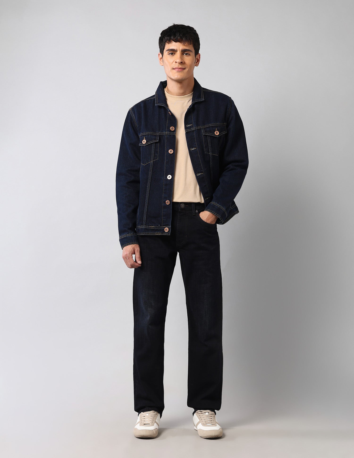 Harold Slim Straight Fit Blue Vintage Jeans Dark Wash - U.S. Polo Assn. India | Large