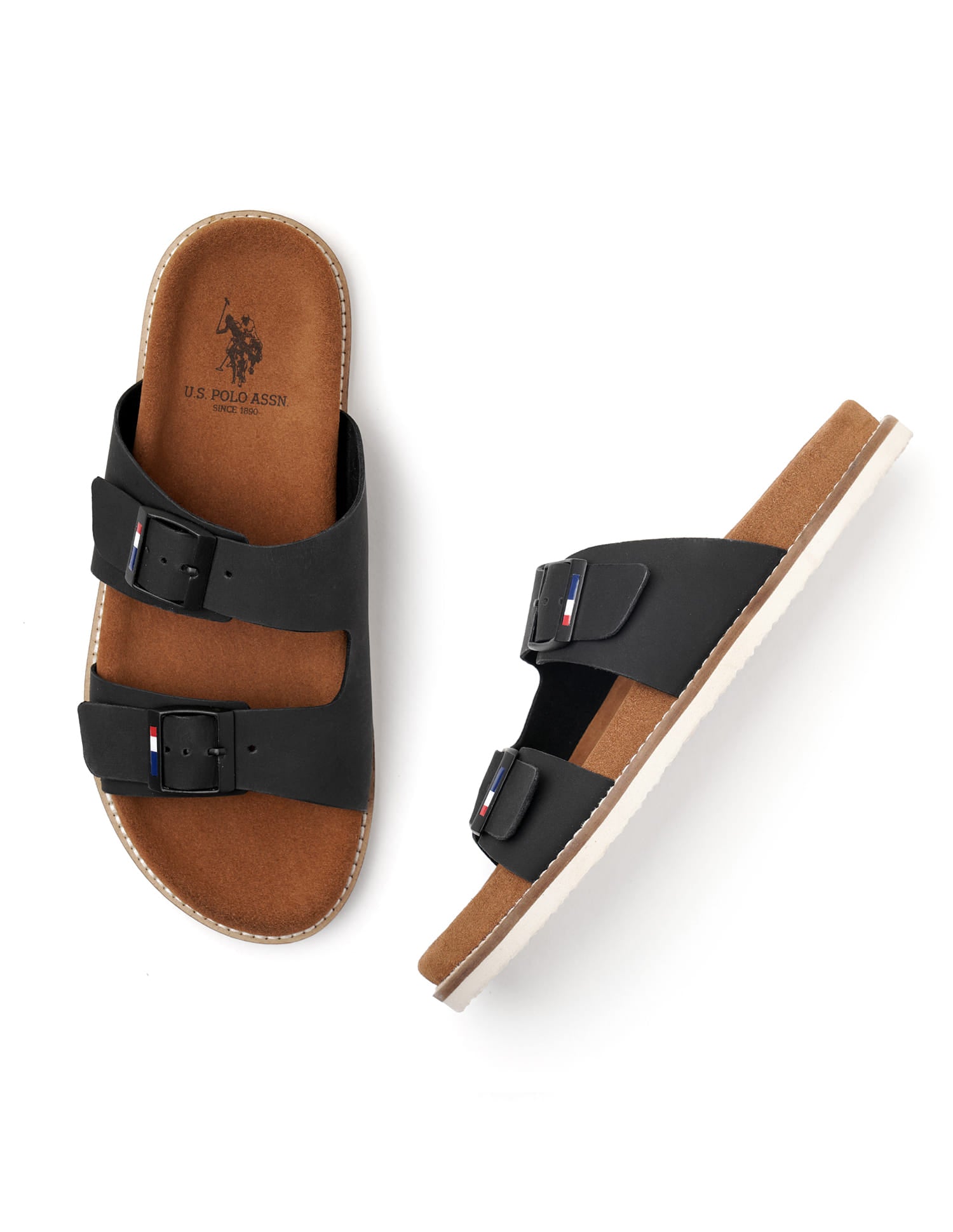 Buckle Strap Mendy Sandals Black - U.S. Polo Assn. India | Large