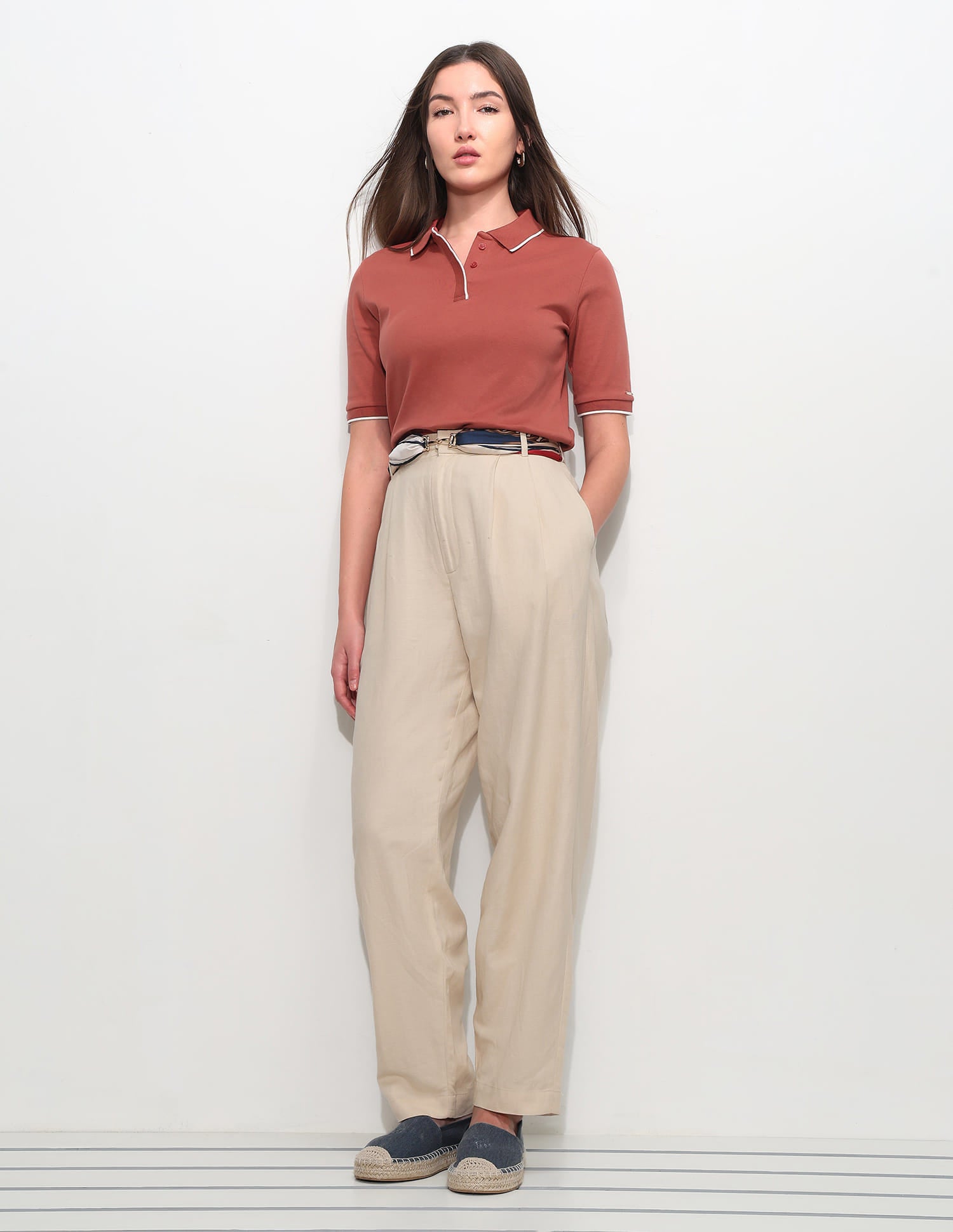 Regular Fit Solid Polo Shirt Red - U.S. Polo Assn. India | Large