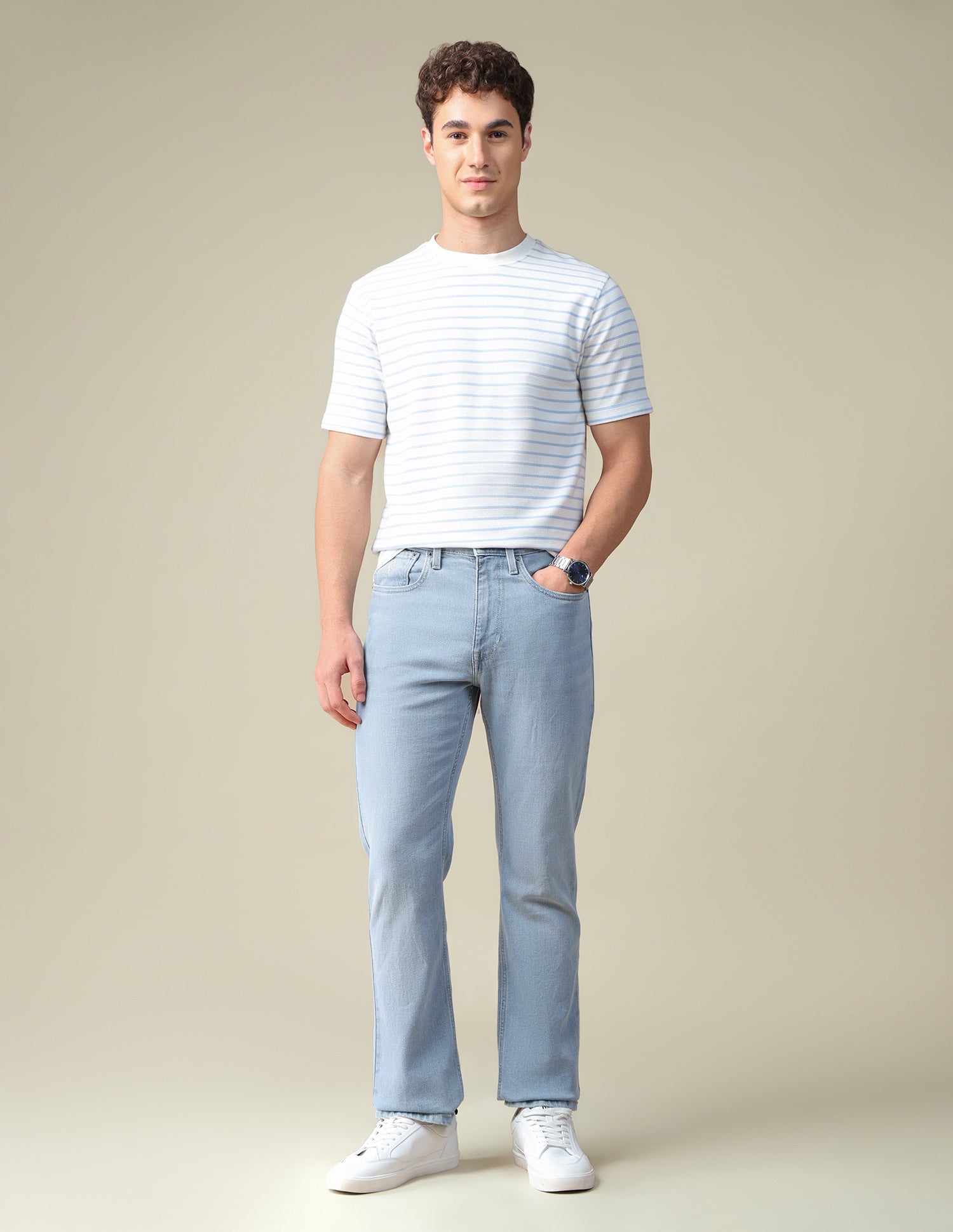 Connor Bootcut Fit Blue Jeans Light Blue - U.S. Polo Assn. India | Large