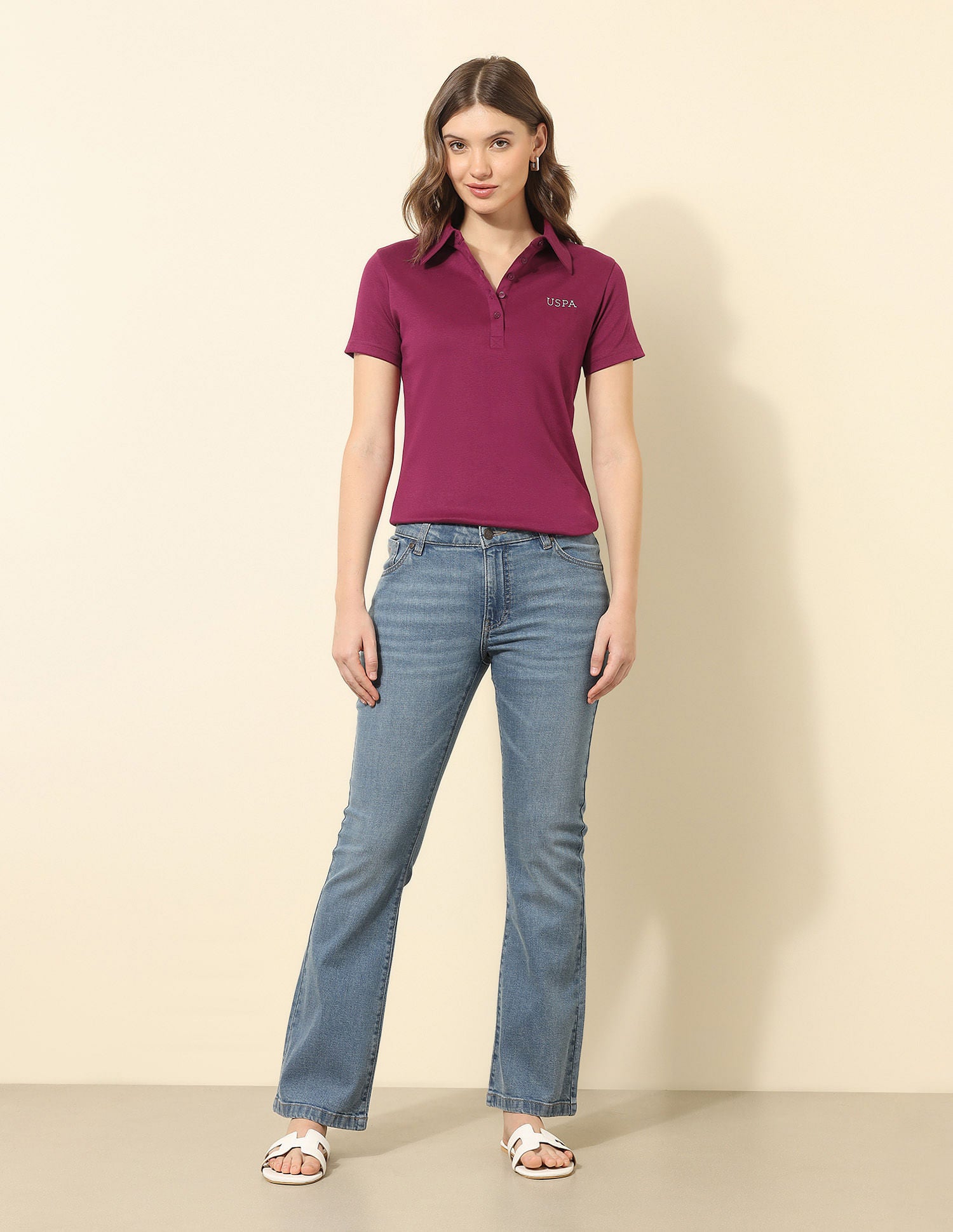 Regular Fit Polo Shirt Wine - U.S. POLO ASSN. | Large