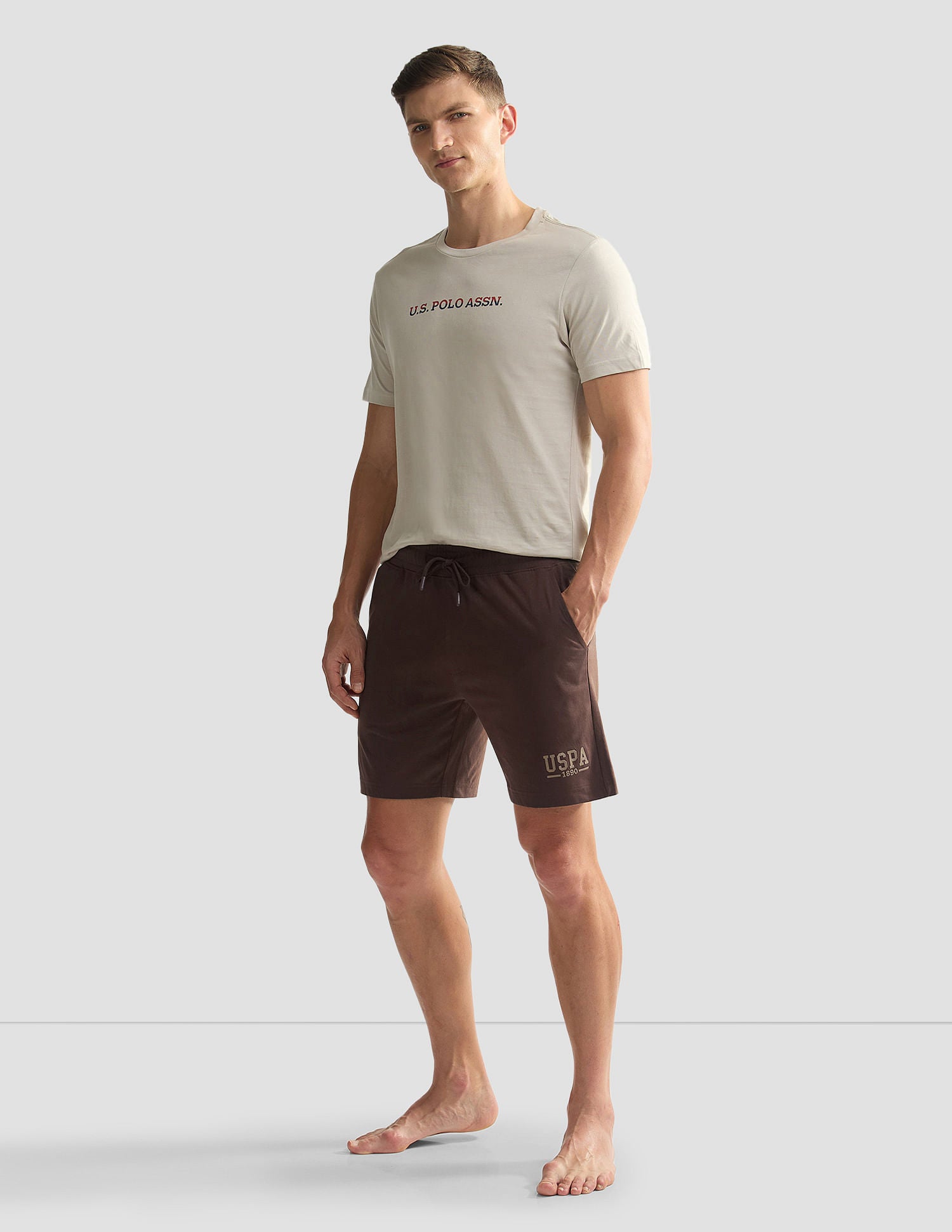 Solid Logo IYBF Knit Shorts - Pack Of 1 Puce - U.S. POLO ASSN. | Large