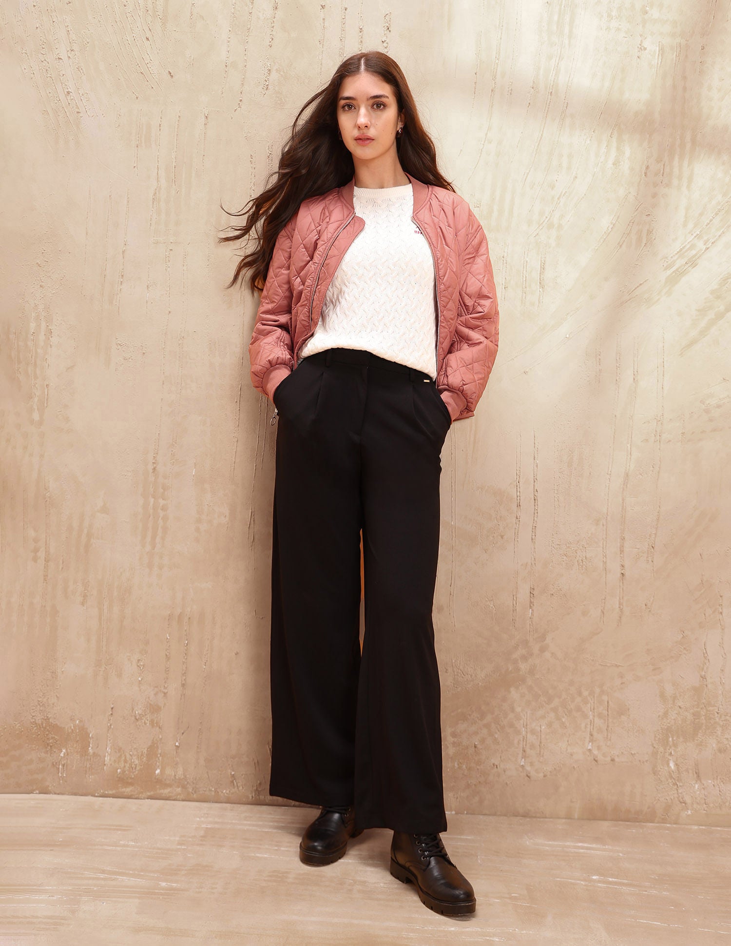 Solid Bomber Jacket Brown - U.S. POLO ASSN. | Large