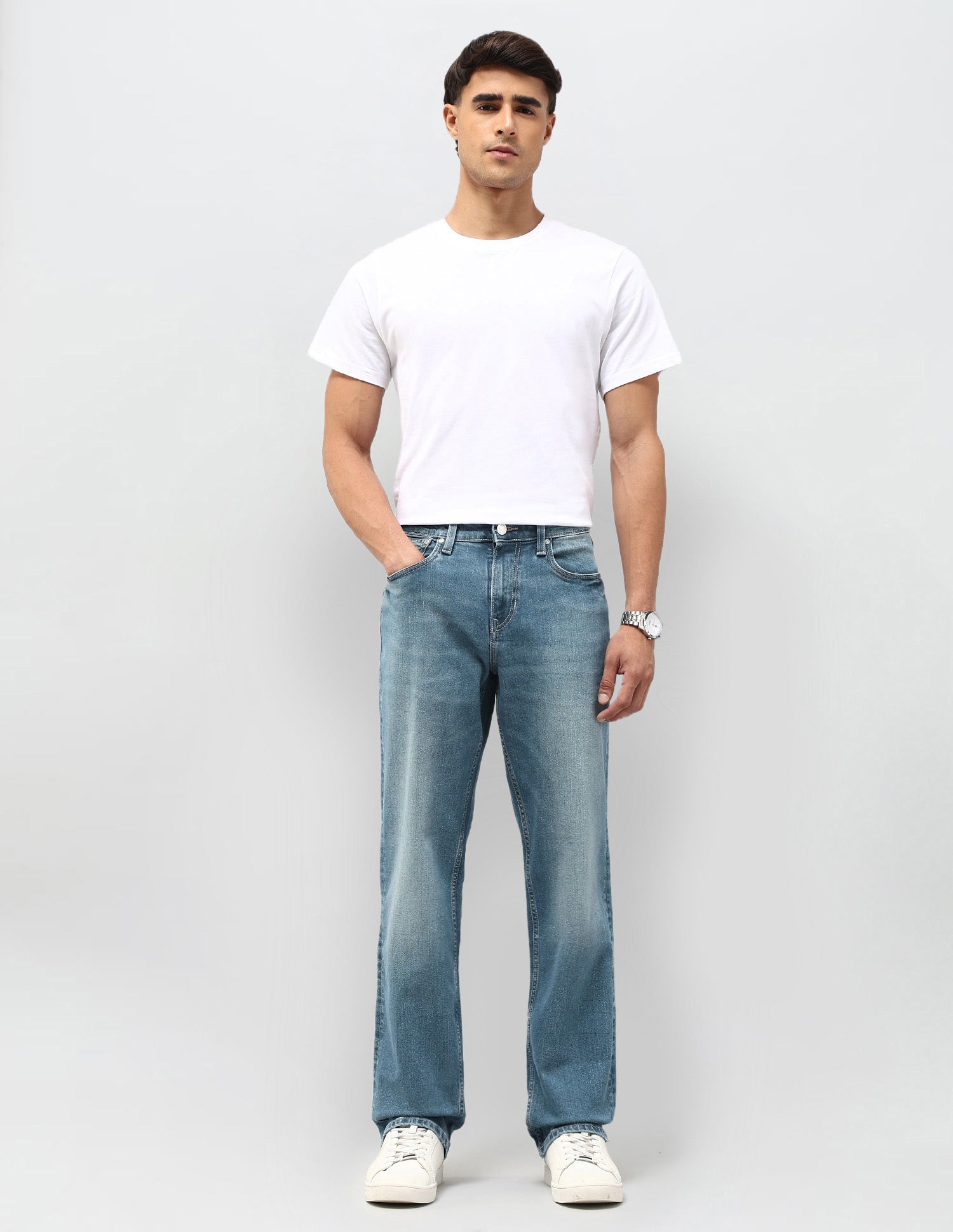 Shawn Relaxed Fit Blue Jeans Light Blue - U.S. POLO ASSN. | Large