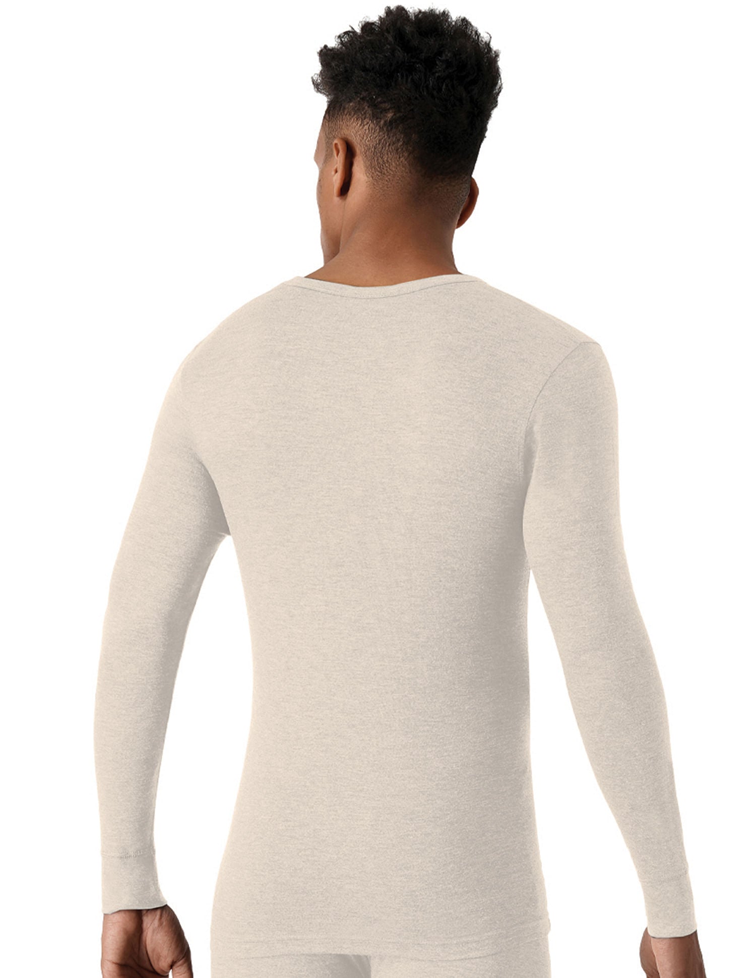 Slim Fit Heathered I755 Thermal T-Shirt - Pack Of 1 Ecru - U.S. POLO ASSN. | Large