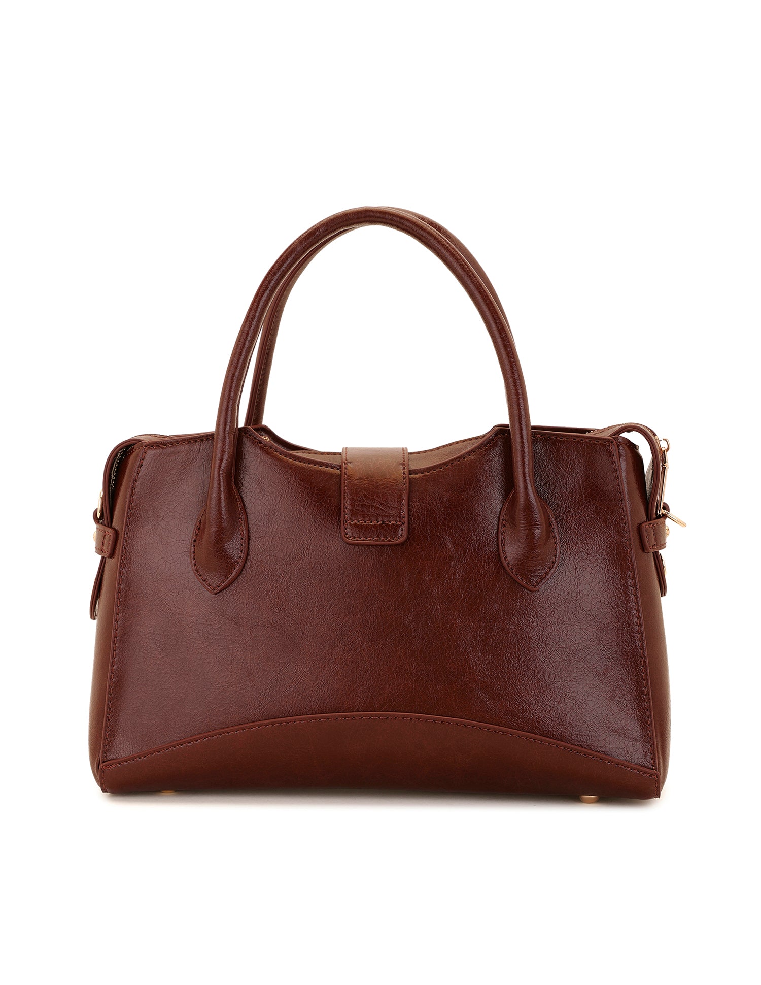 Women Ami Textured Satchel Bag Burgundy - U.S. POLO ASSN. | Large