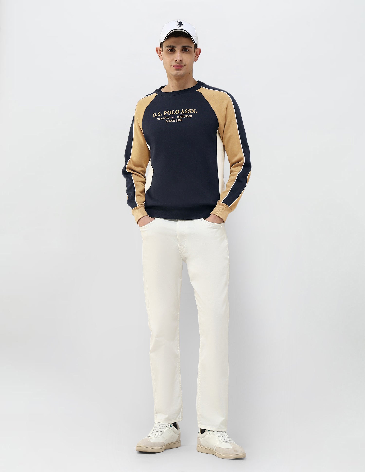 Brand Embroidered Regular Fit Sweatshirt Navy - U.S. POLO ASSN. | Large