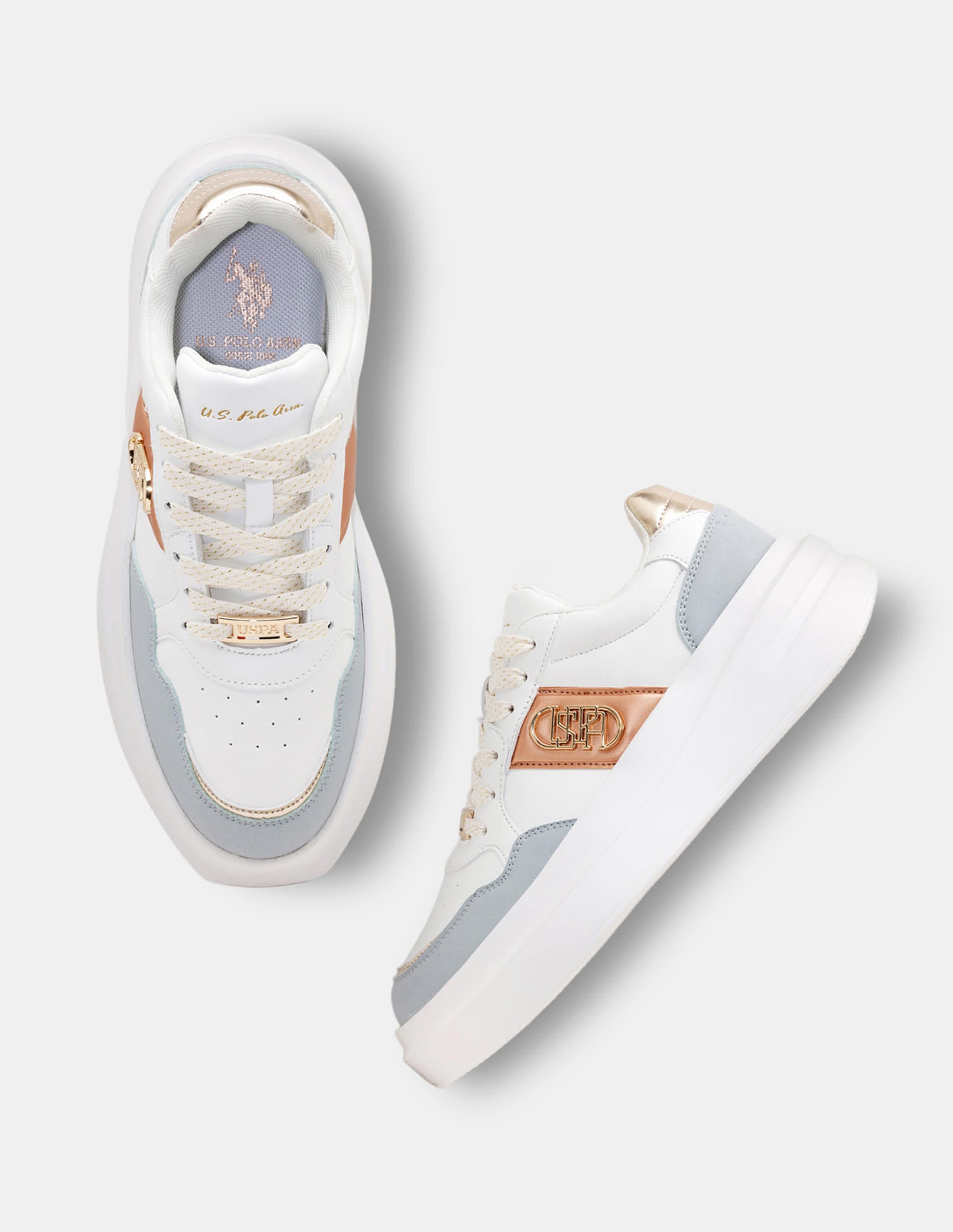 Winslet Off White Light Weight Sneaker Shoes Off White - U.S. Polo Assn. India | Large