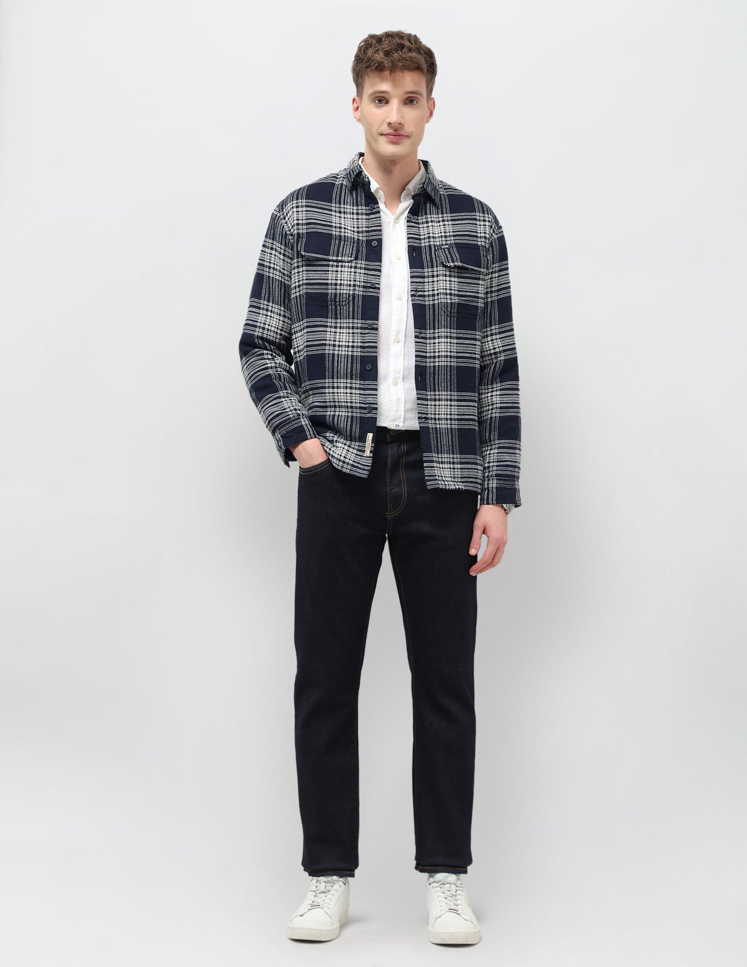 Tartan Checked Slim Fit Shirt Black - U.S. POLO ASSN. | Large